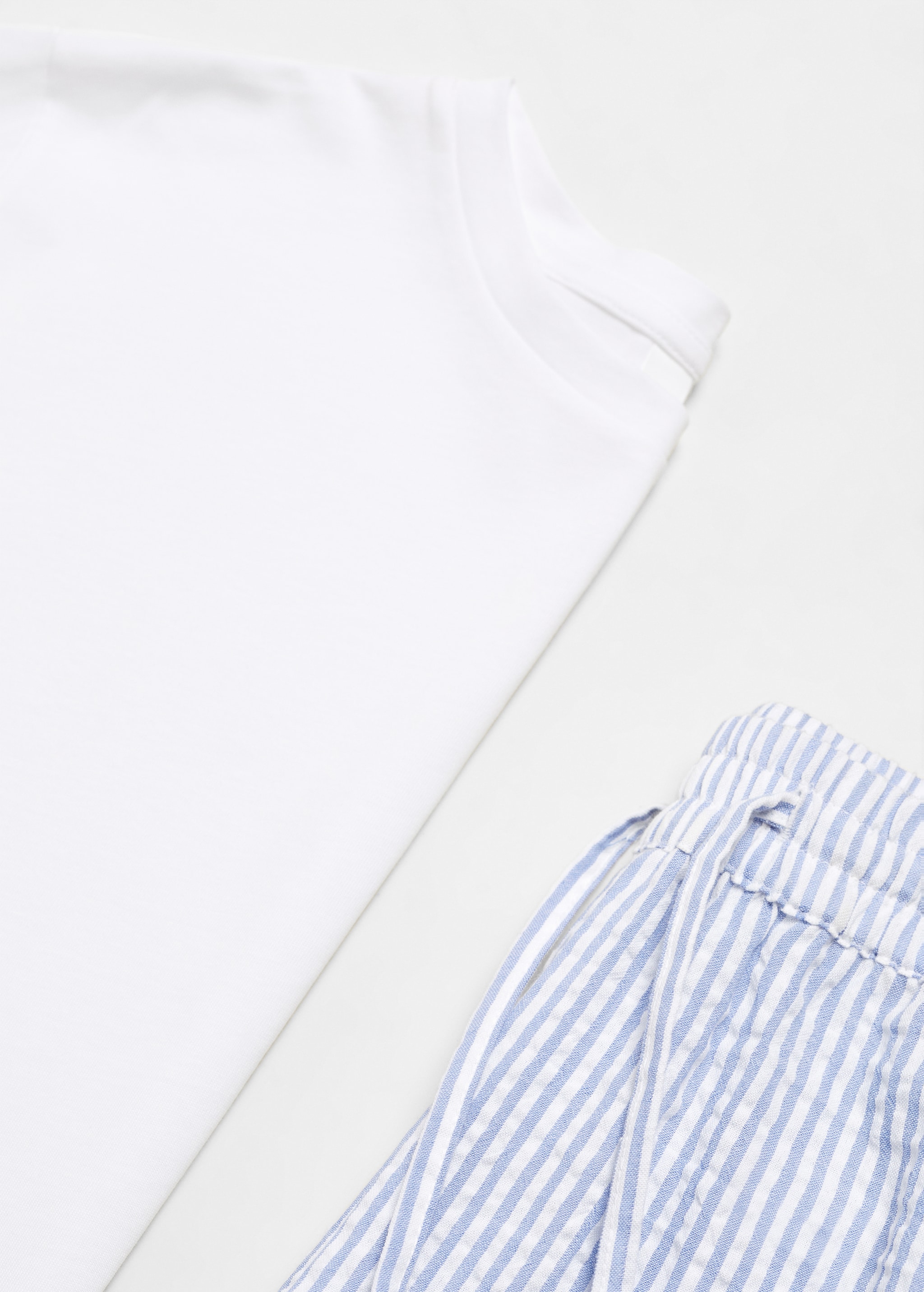 Two-piece striped cotton pyjamas - Details of the article 8