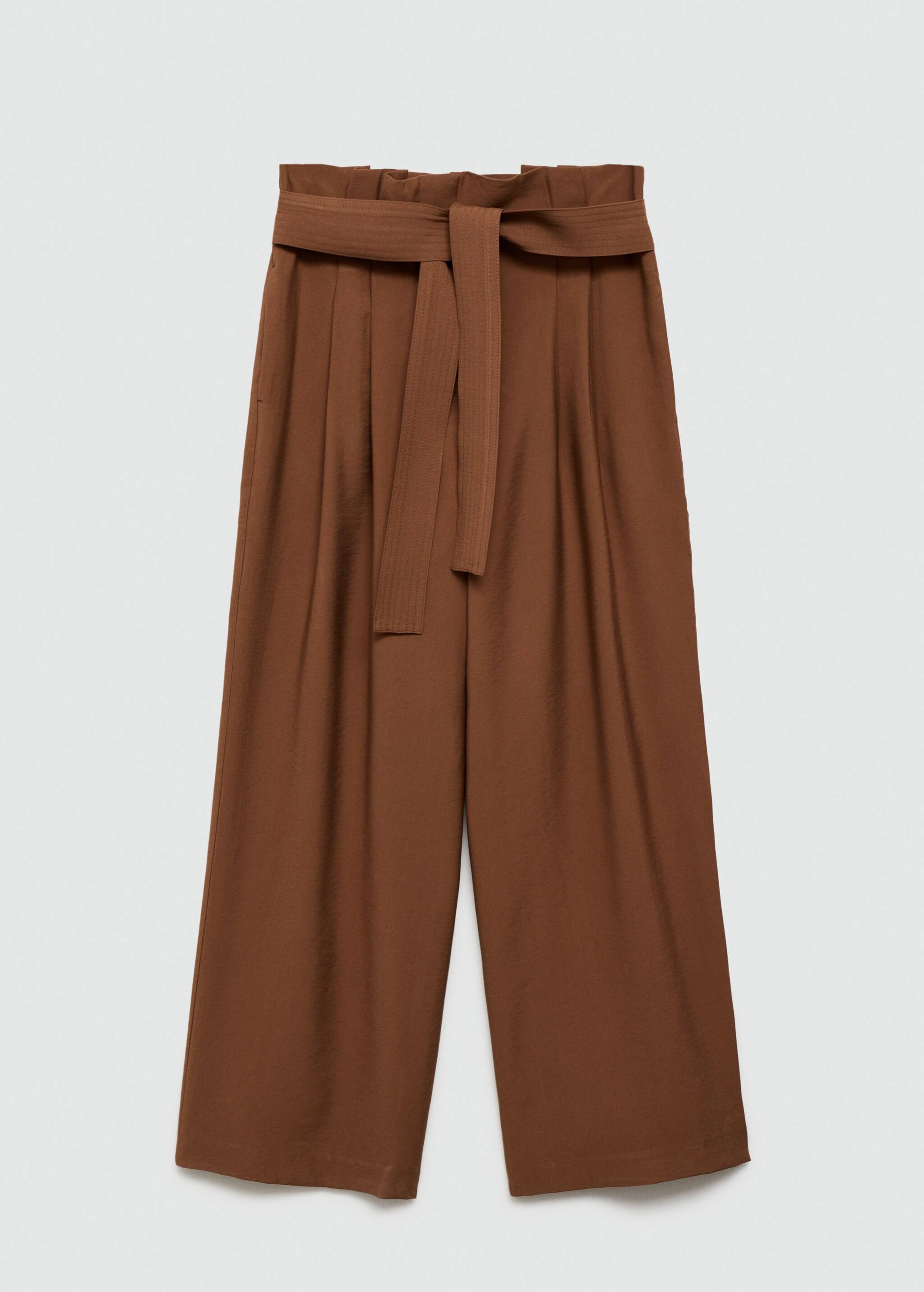 Belt straight-fit trousers - Article without model