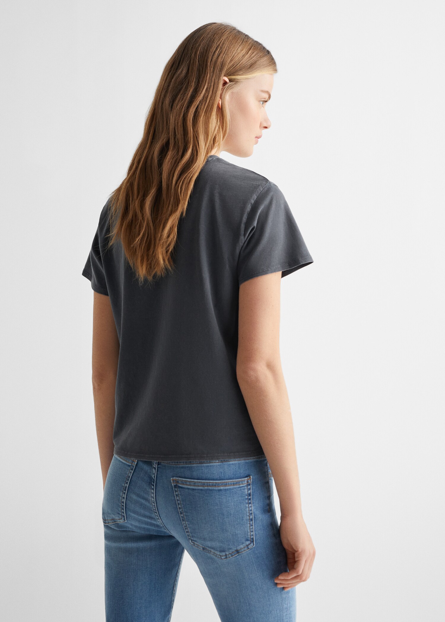 Message cotton T-shirt - Reverse of the article