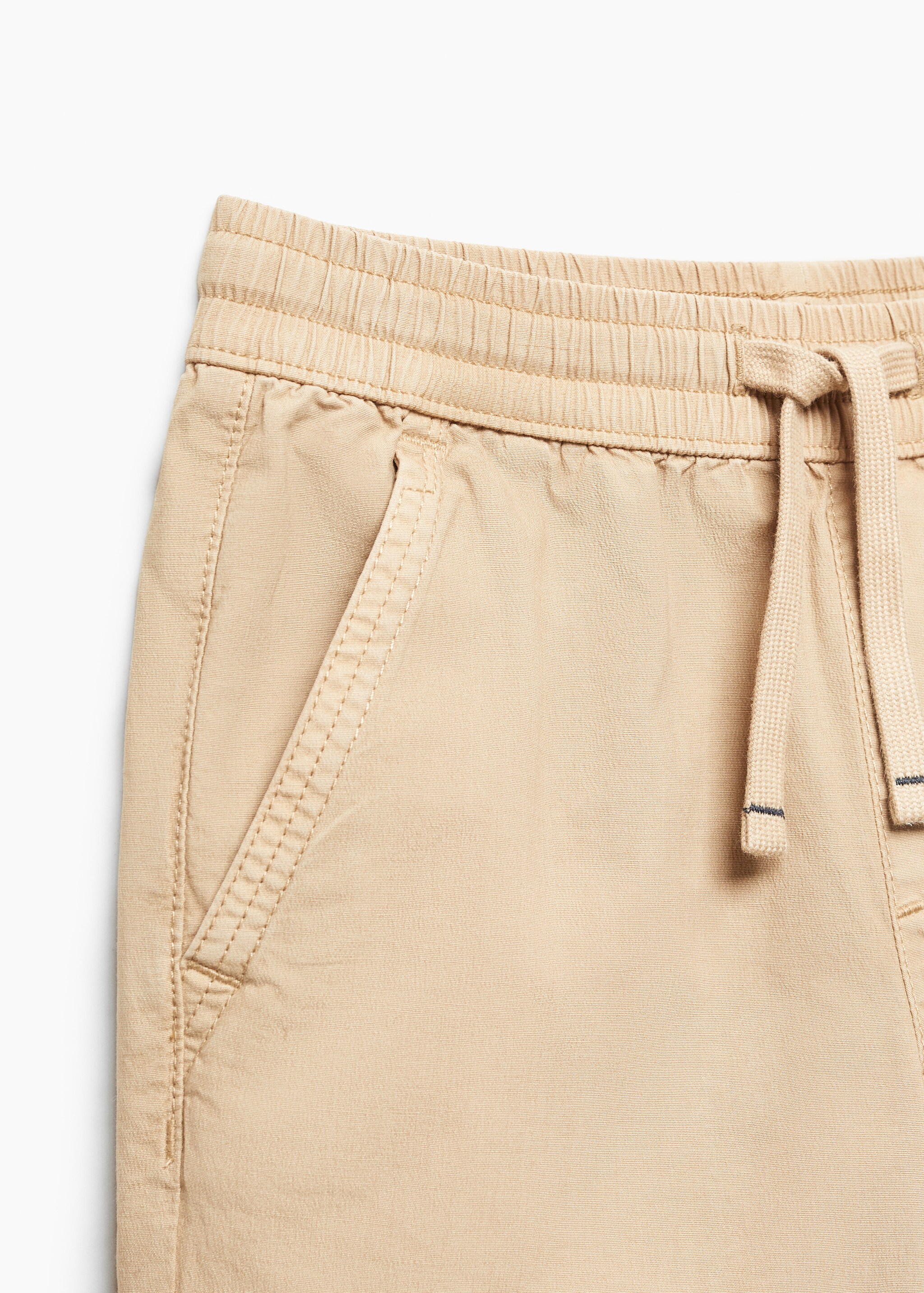 Cotton jogger-style trousers - Details of the article 8