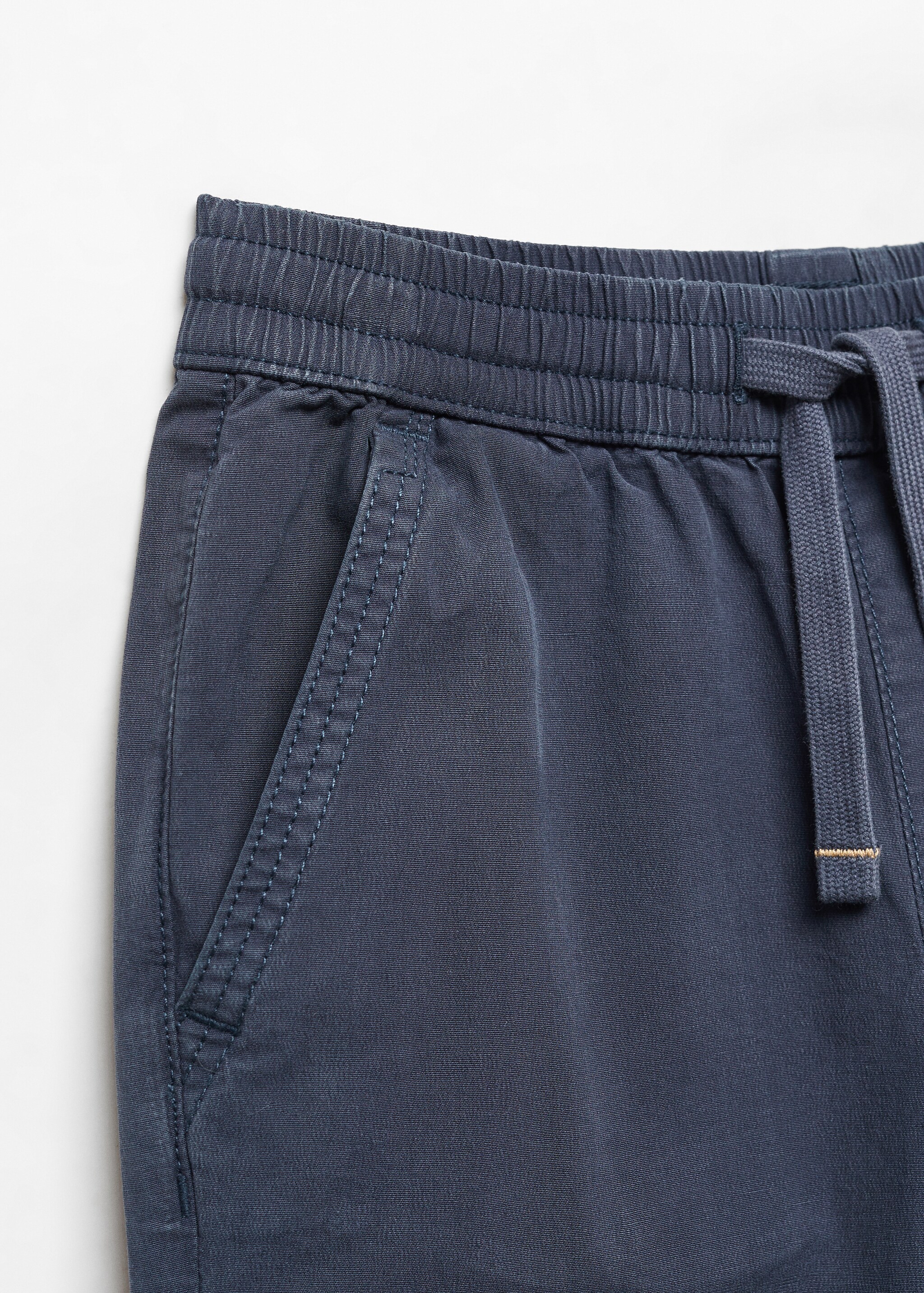 Cotton jogger-style trousers - Details of the article 8