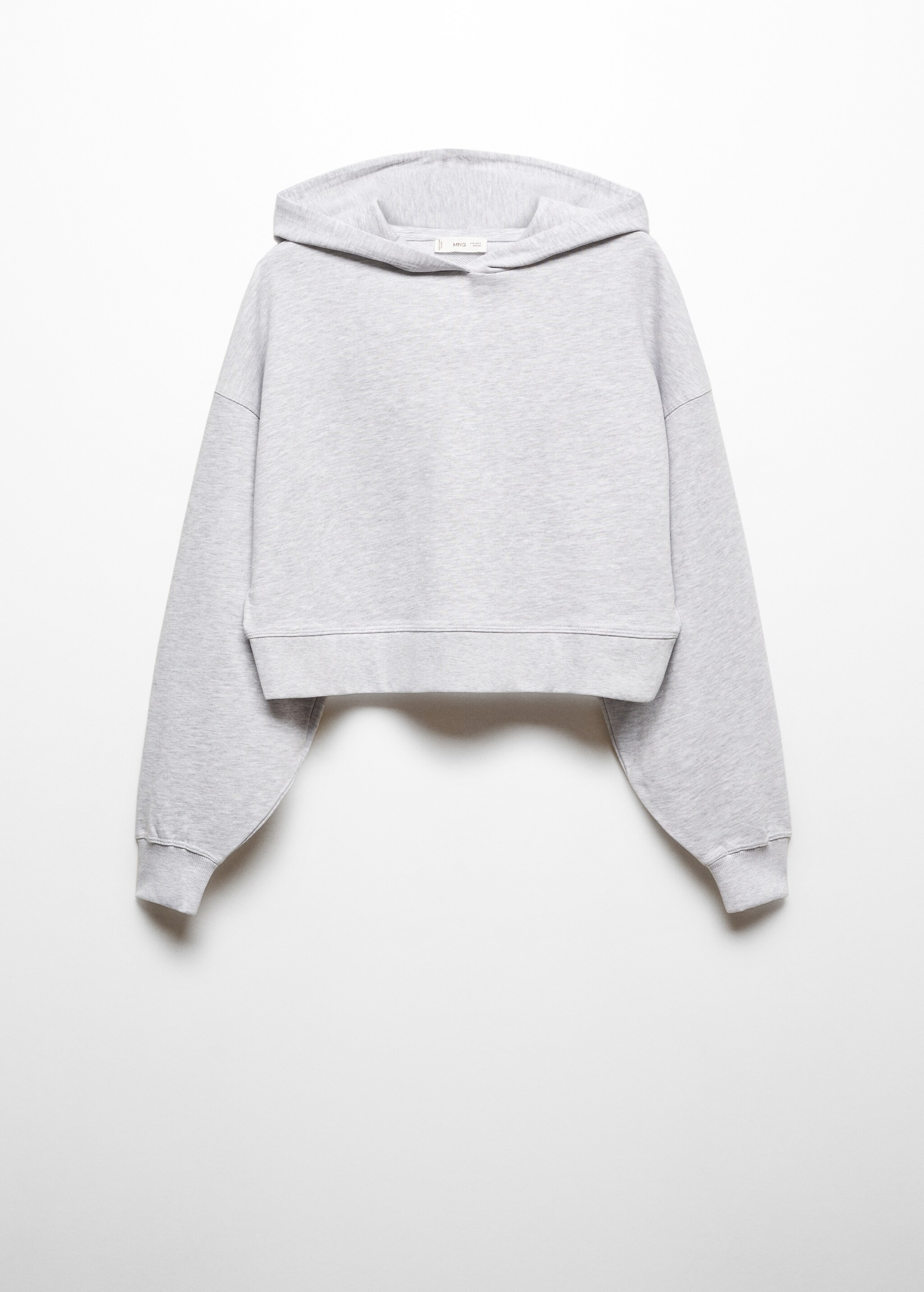 Cropped cotton sweatshirt - Article without model