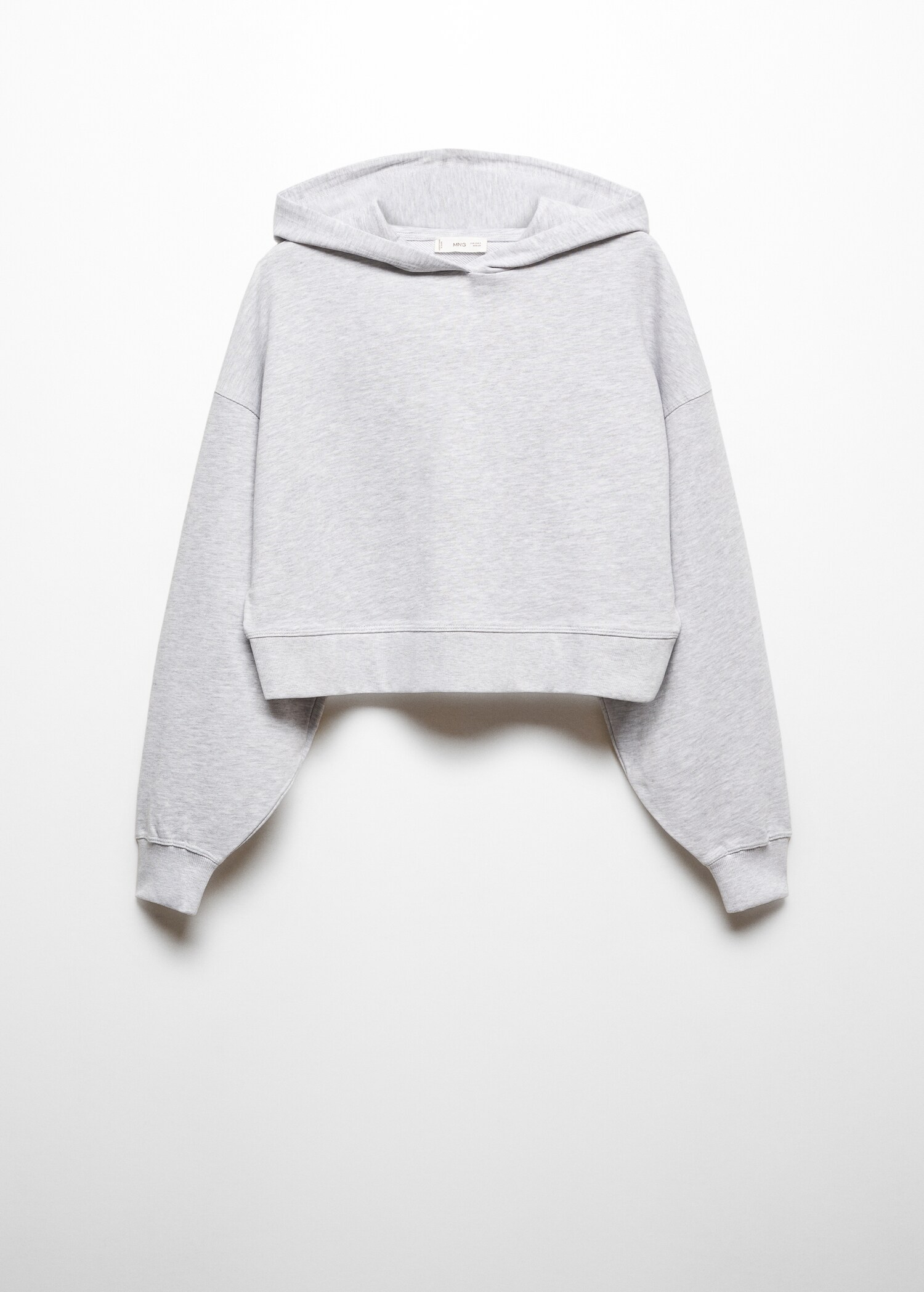 Katoenen crop sweatshirt - Artikel zonder model