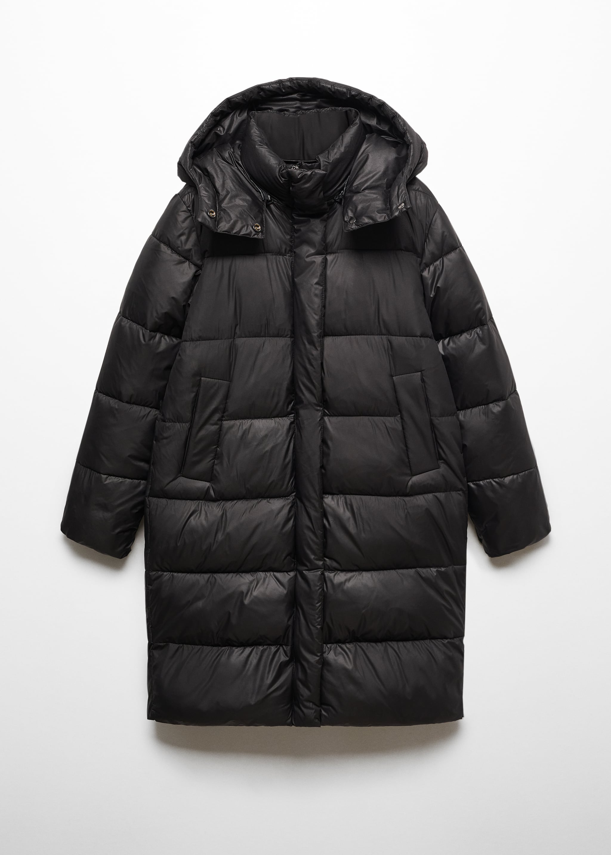 Detachable hood quilted coat - Article without model