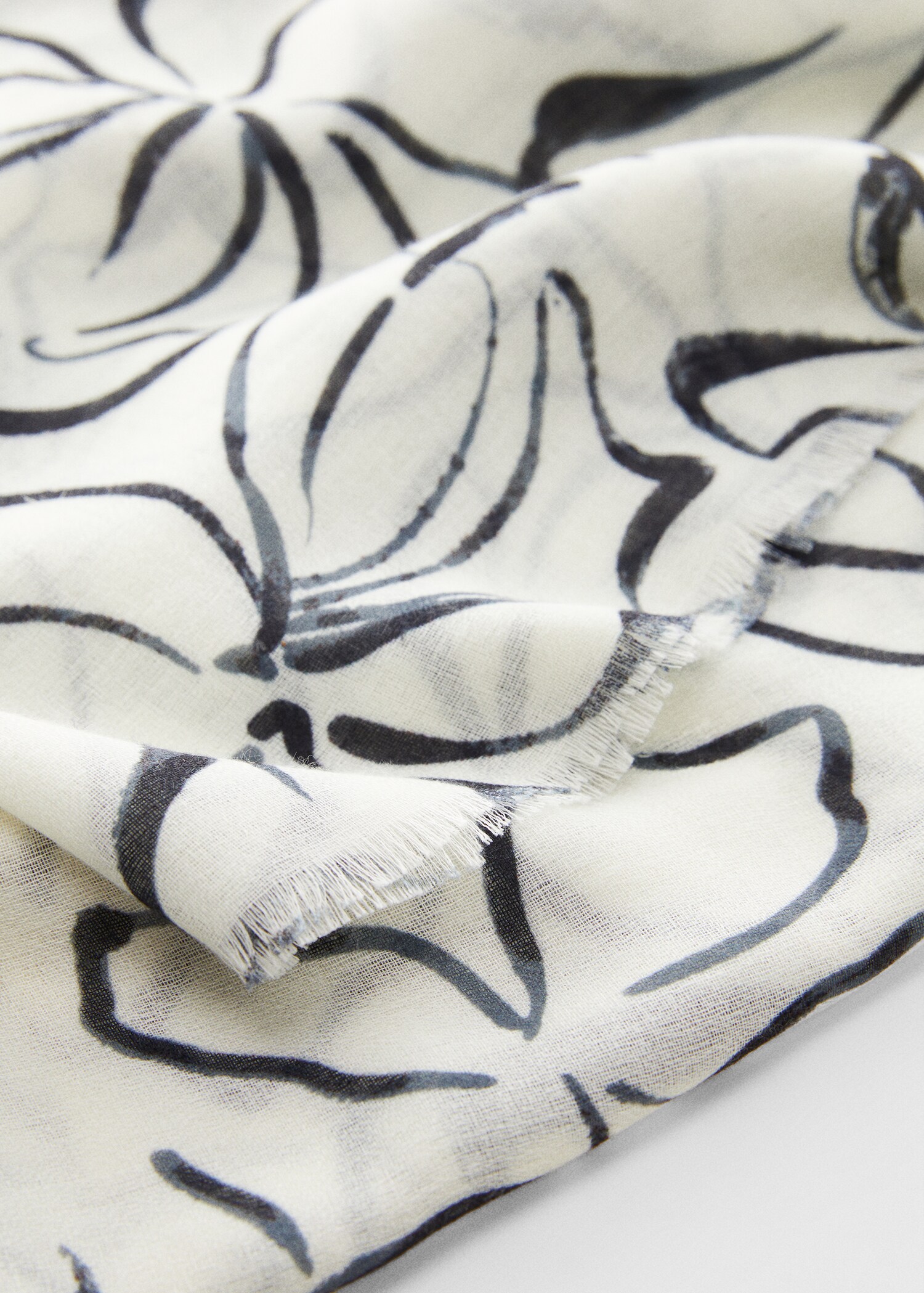 Floral print scarf - Medium plane