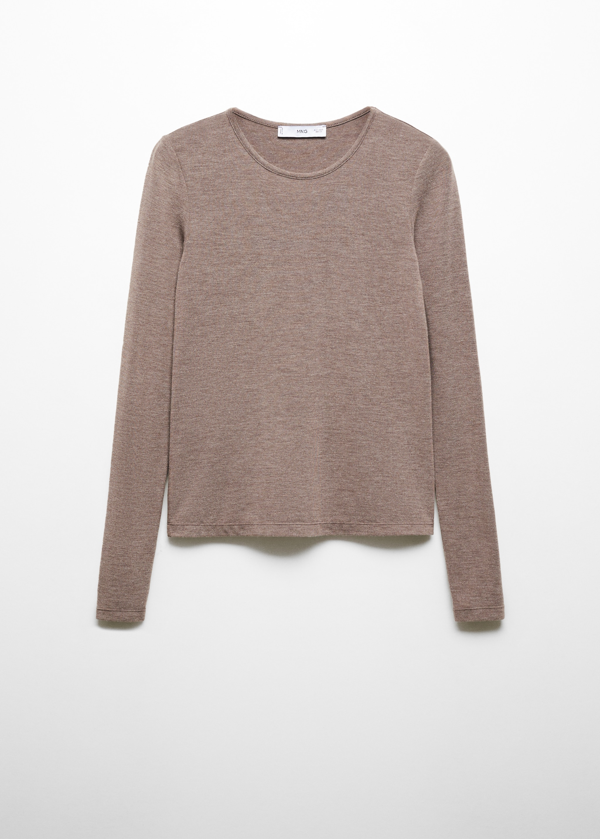 Round-neck knitted t-shirt - Article without model