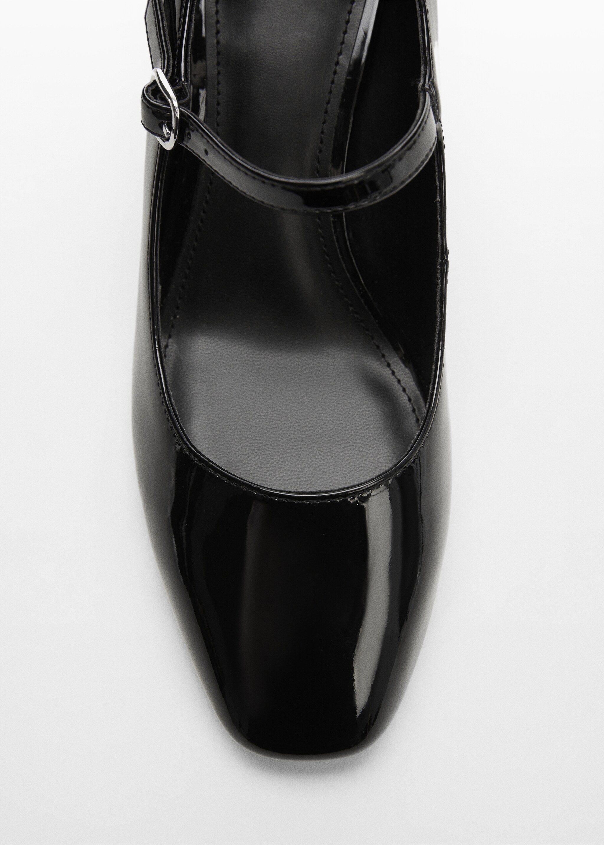 حذاء كعب بتأثير الجلد اللامع - تفاصيل المنتج 2