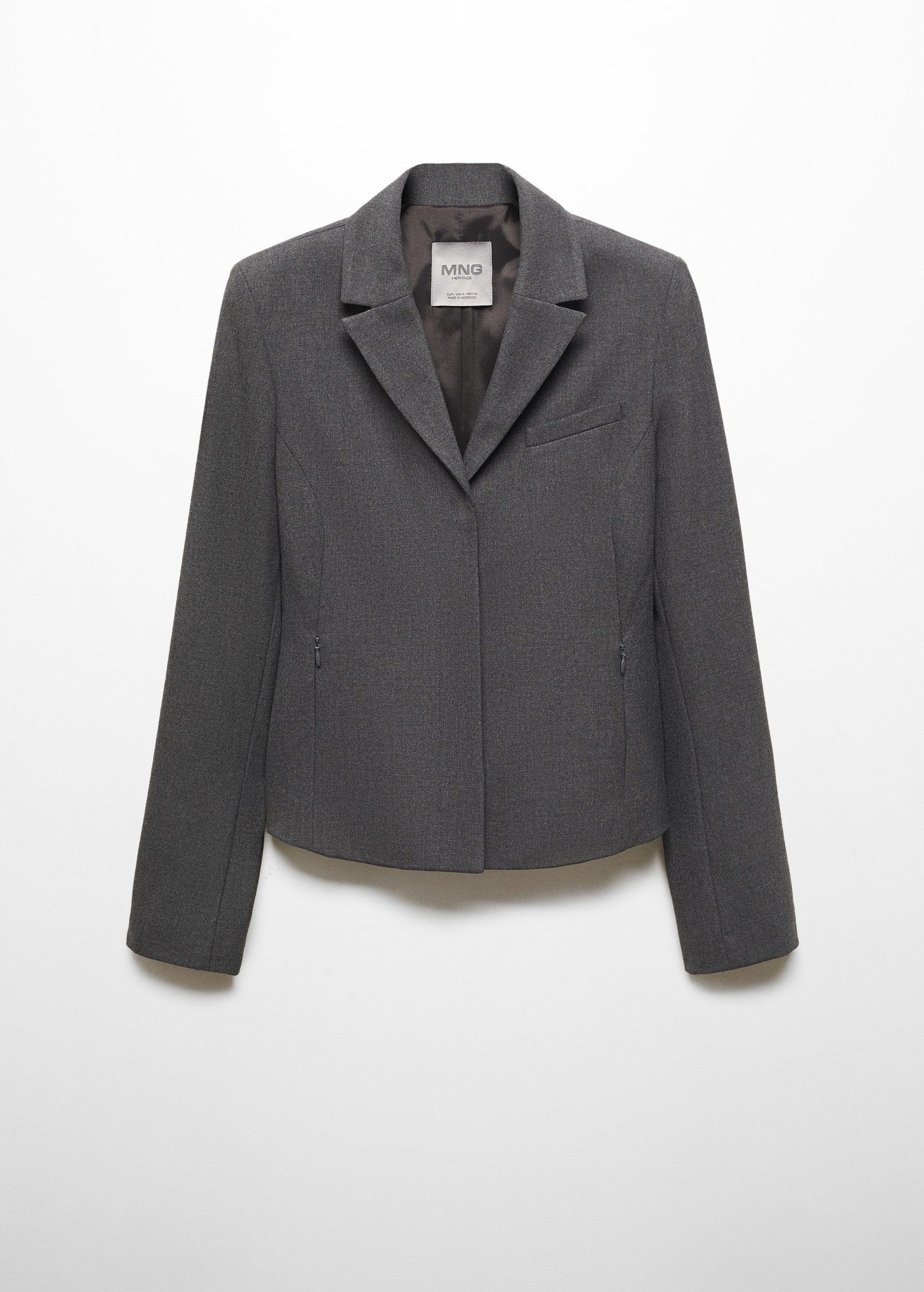 Fitted zipper jacket