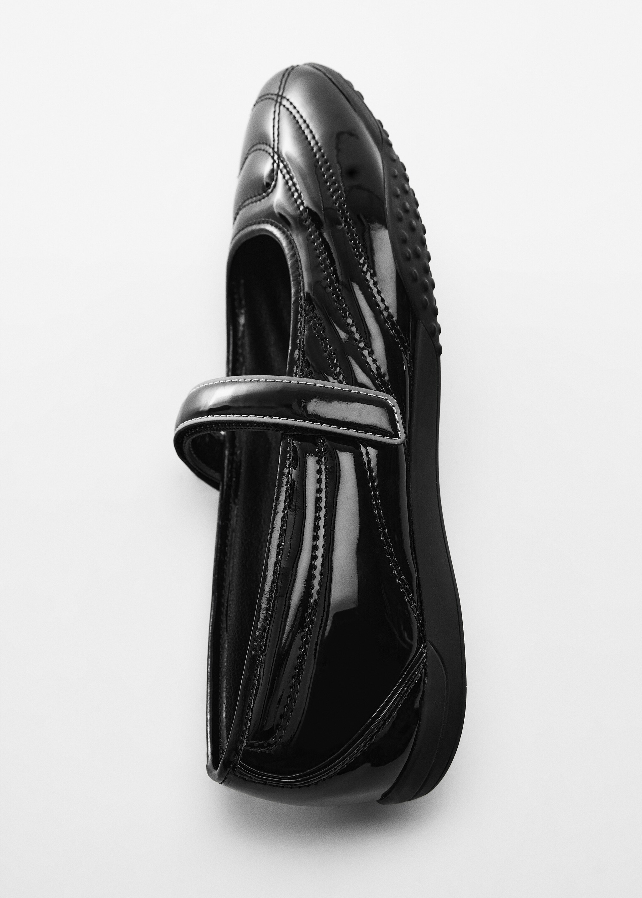Patent leather-effect sports ballerinas - Details of the article 5