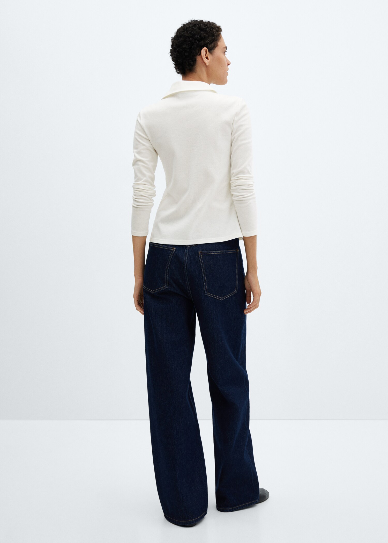 Cotton knit shirt Women MANGO USA