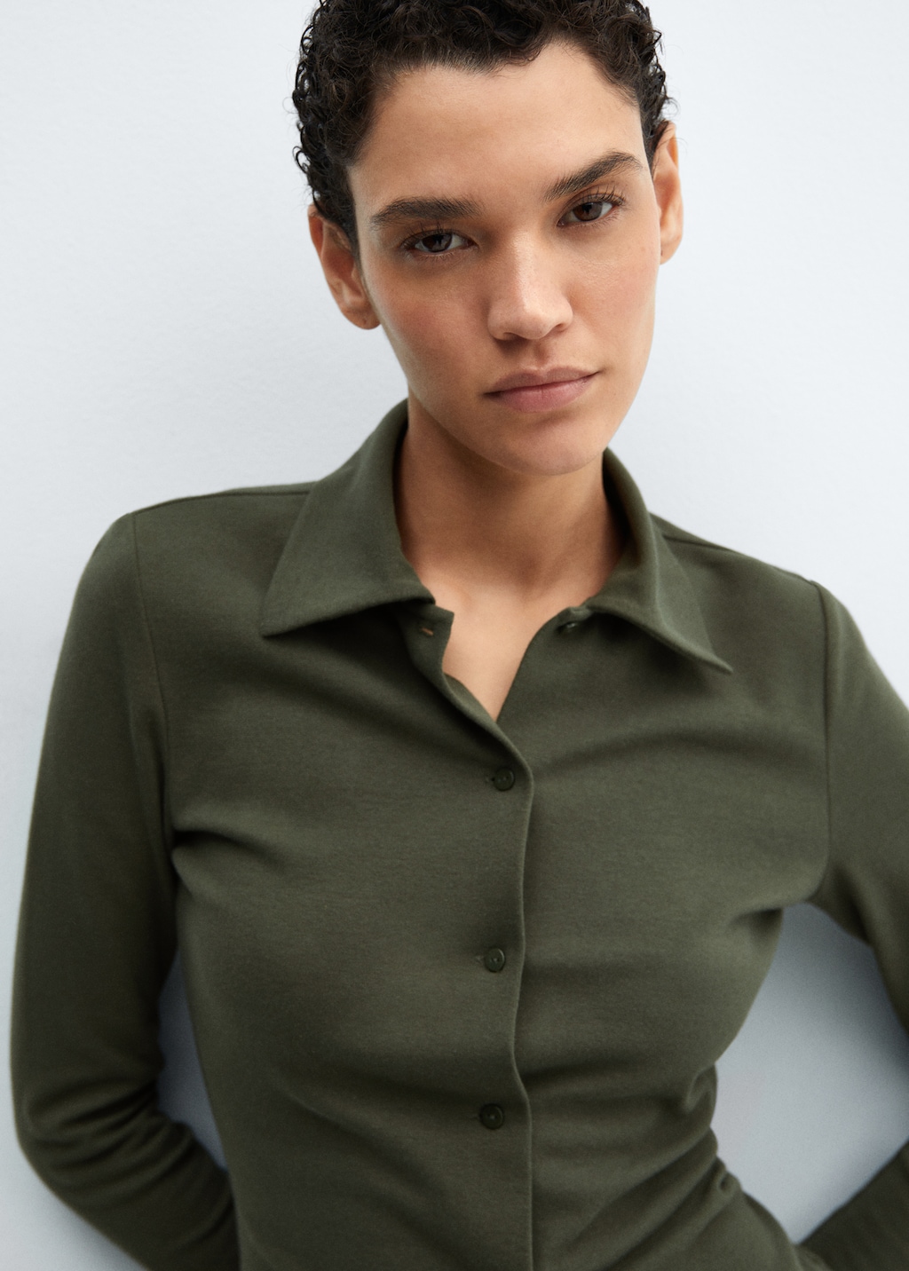 Camisa algodon mujer best sale