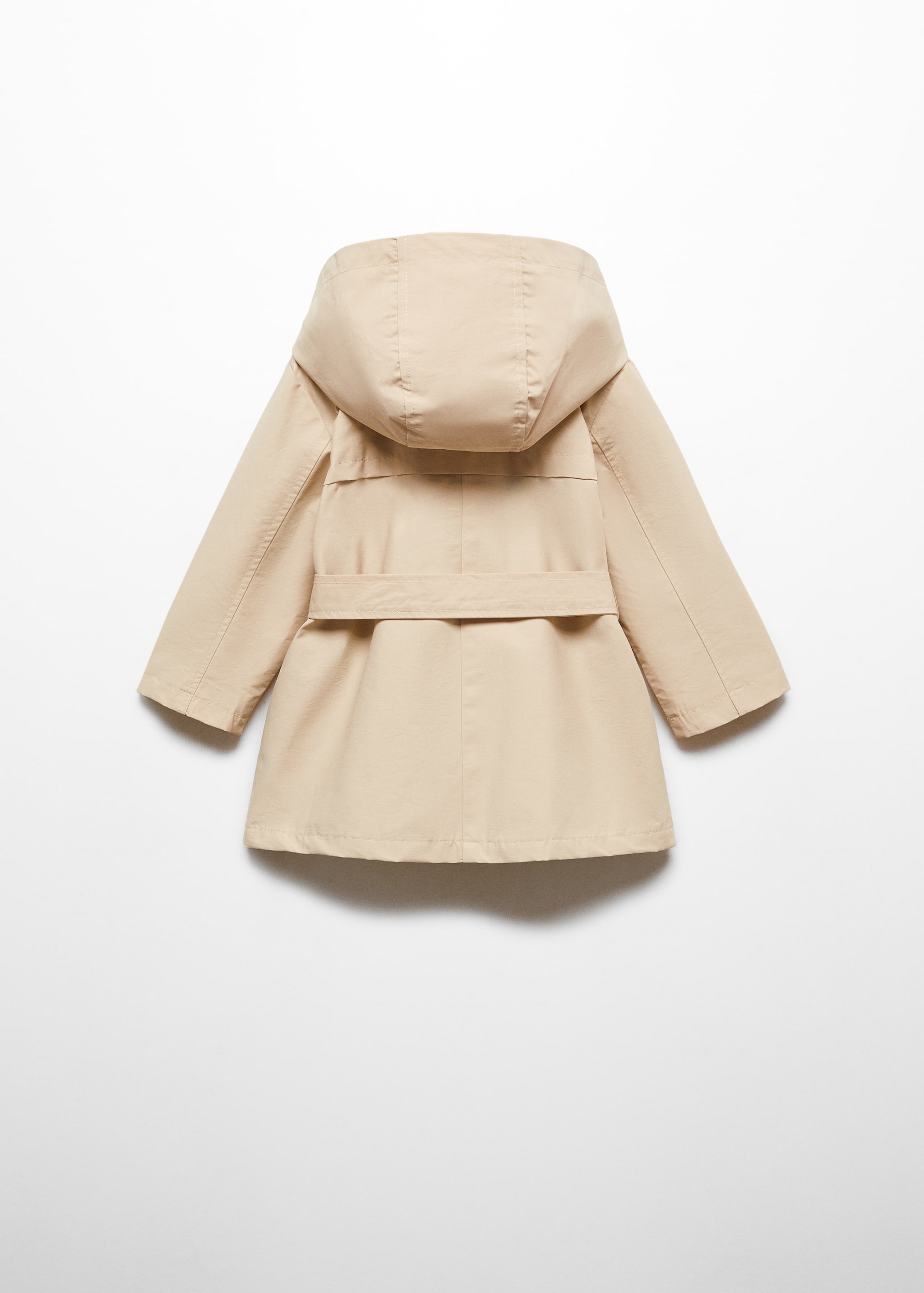 Double-button trench coat - Reverse of the article