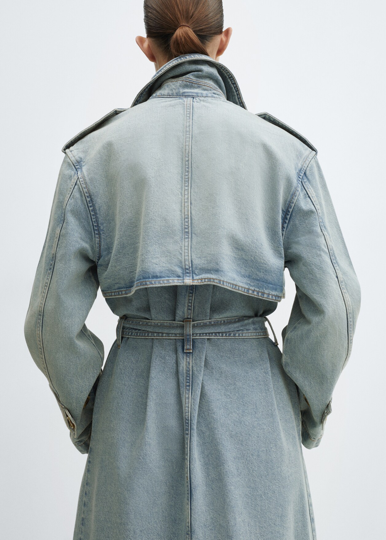 Marion Double Breasted Trench - Black