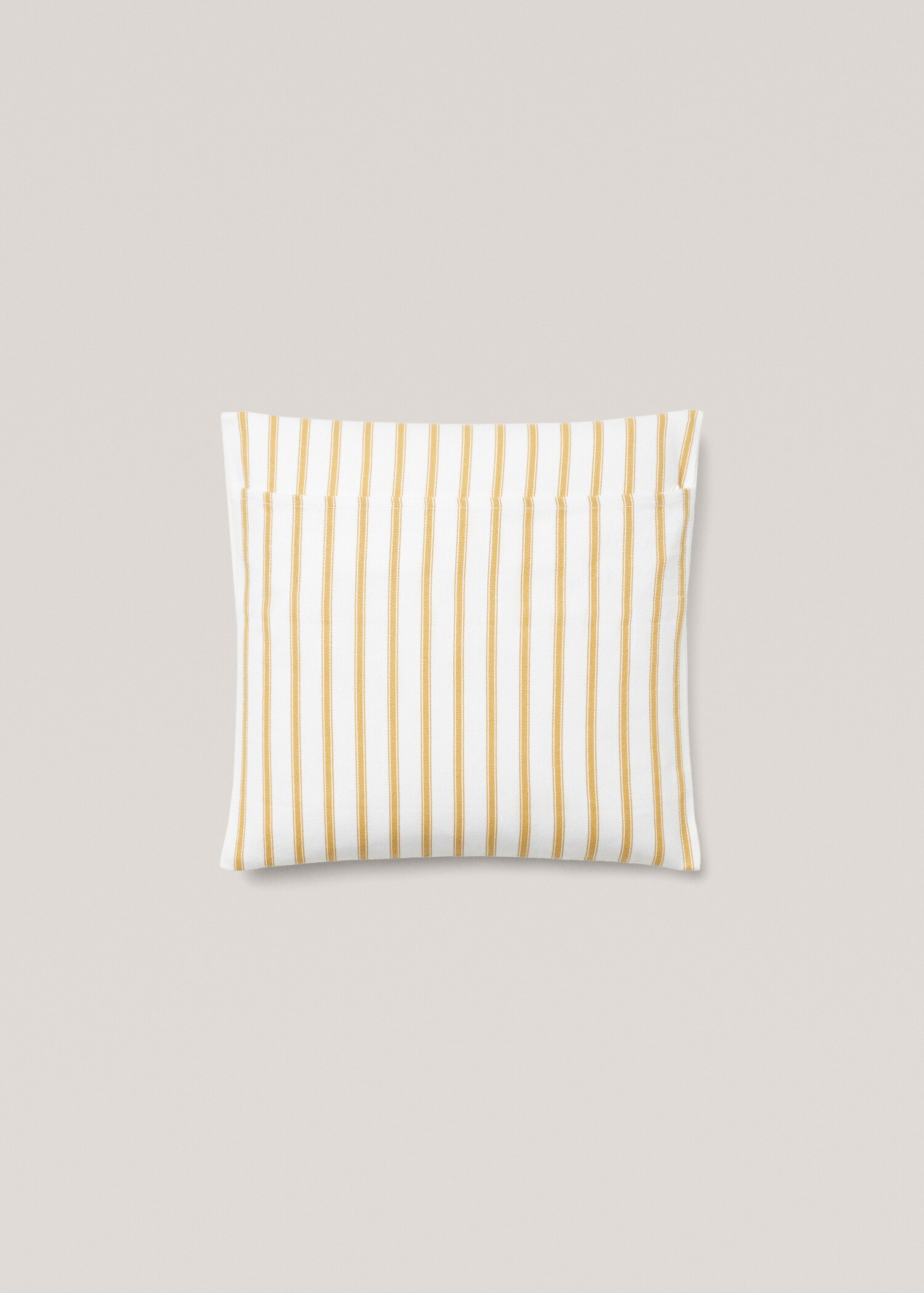 Striped cotton cushion cover 45x45cm - Details of the article 1