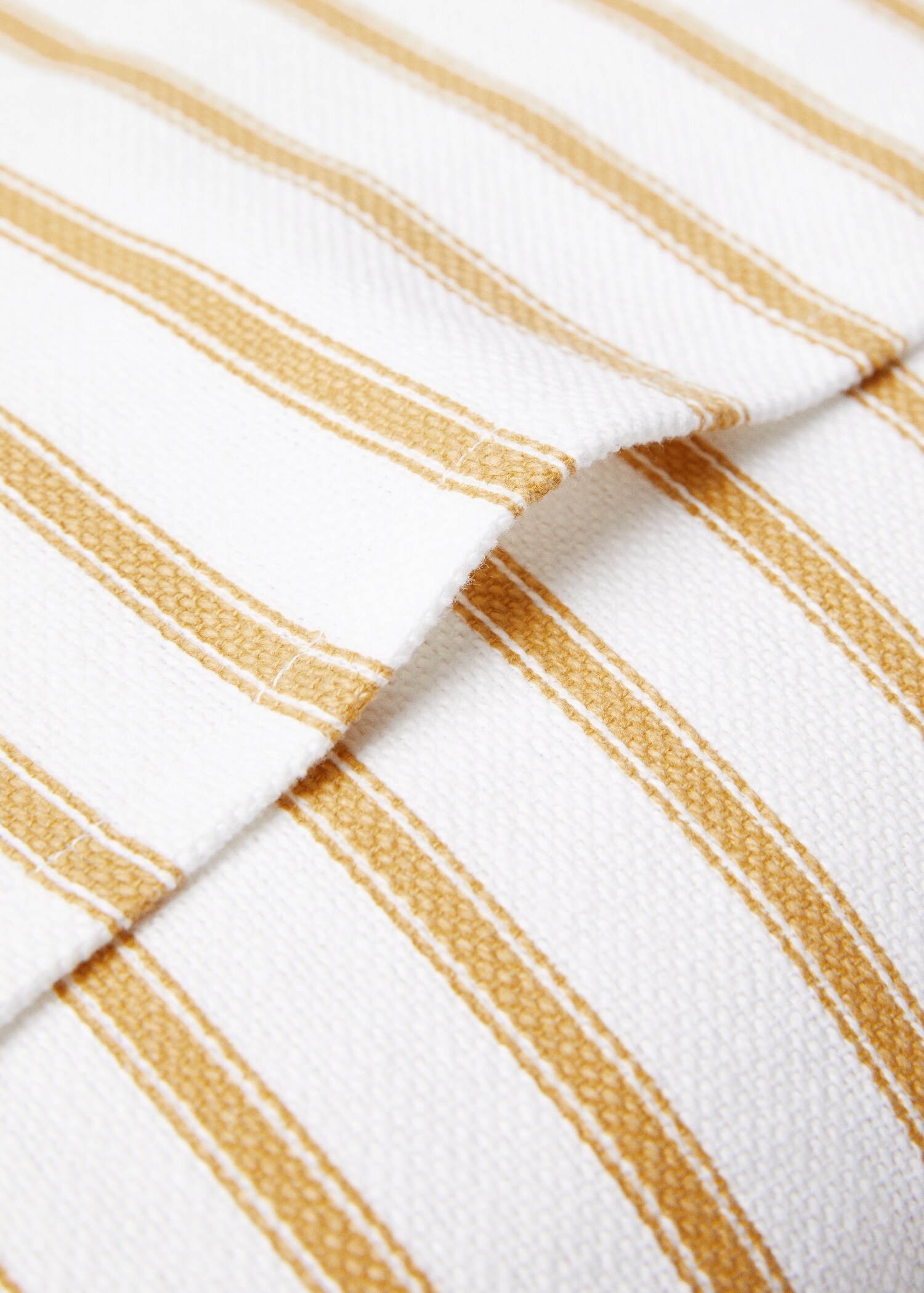 Striped cotton cushion cover 45x45cm - Details of the article 2