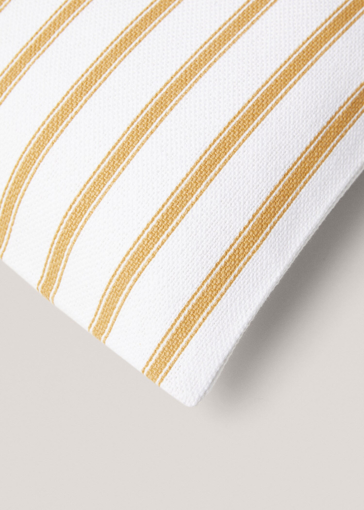 Striped cotton cushion cover 45x45cm - Details of the article 4