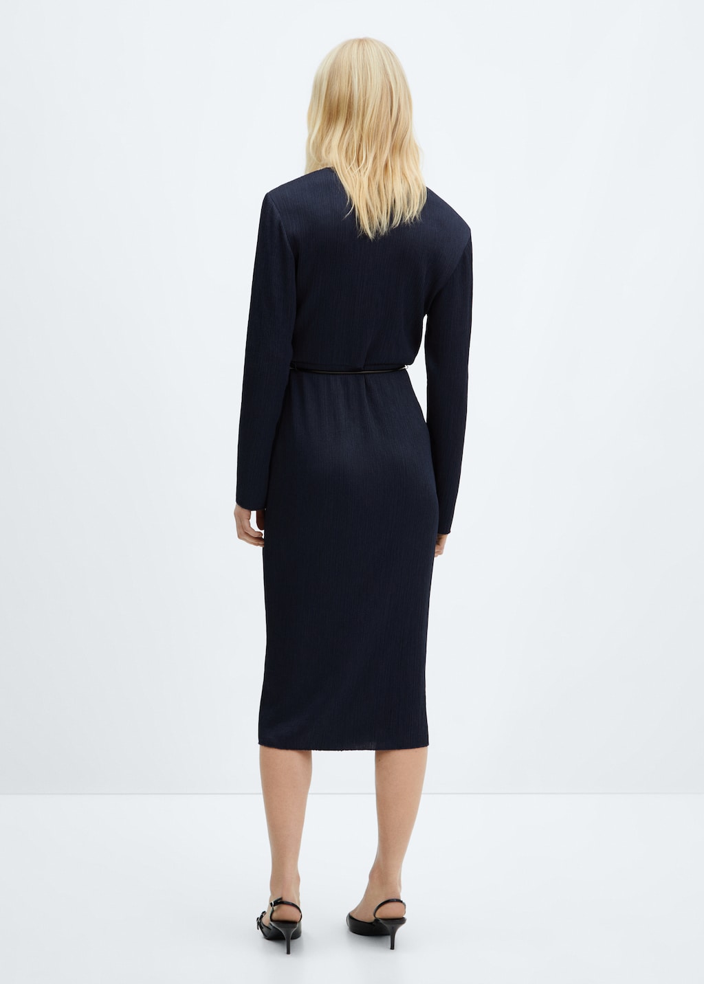 Belt wrap dress