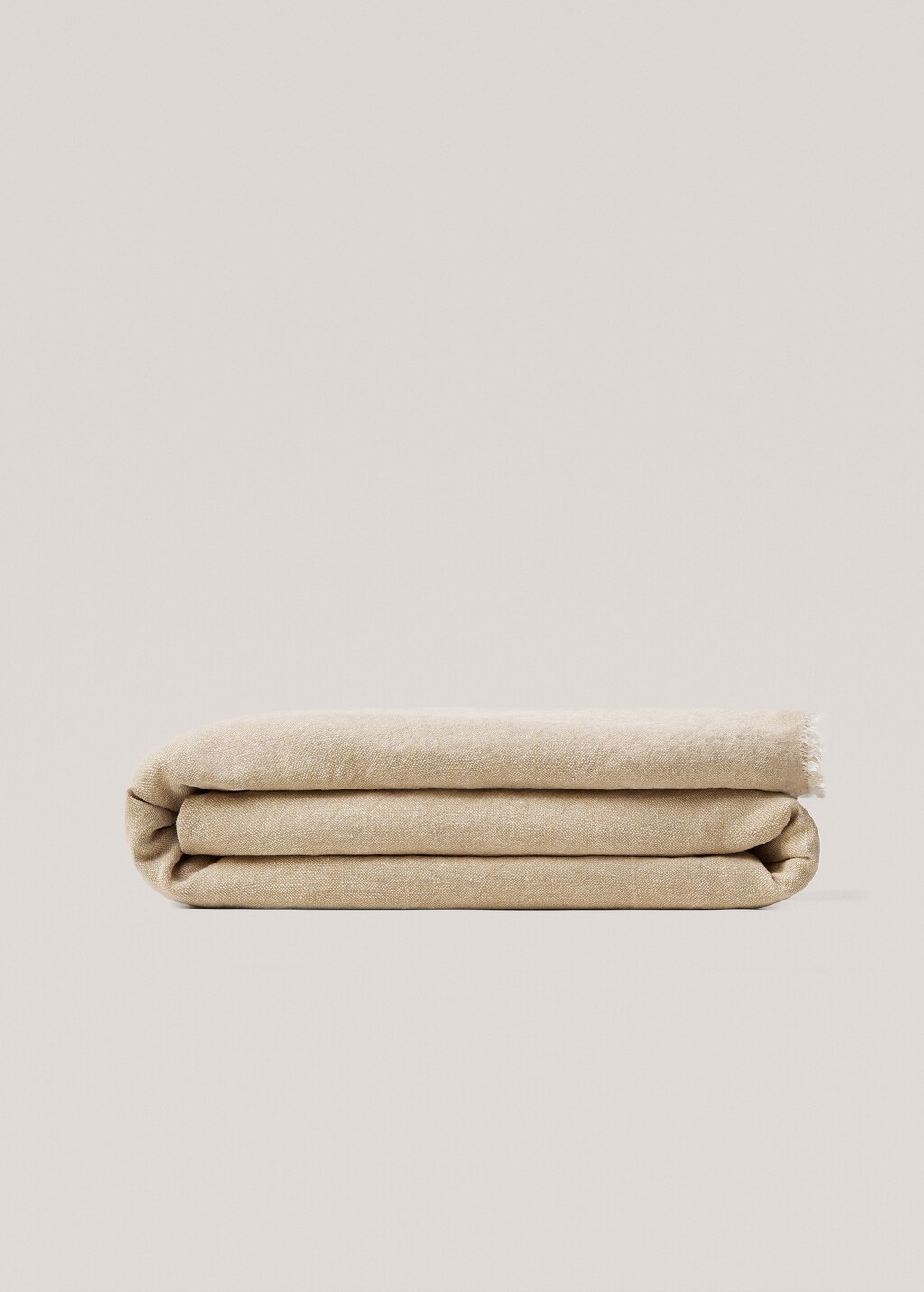100 linen fringed blanket Home MANGO Slovakia