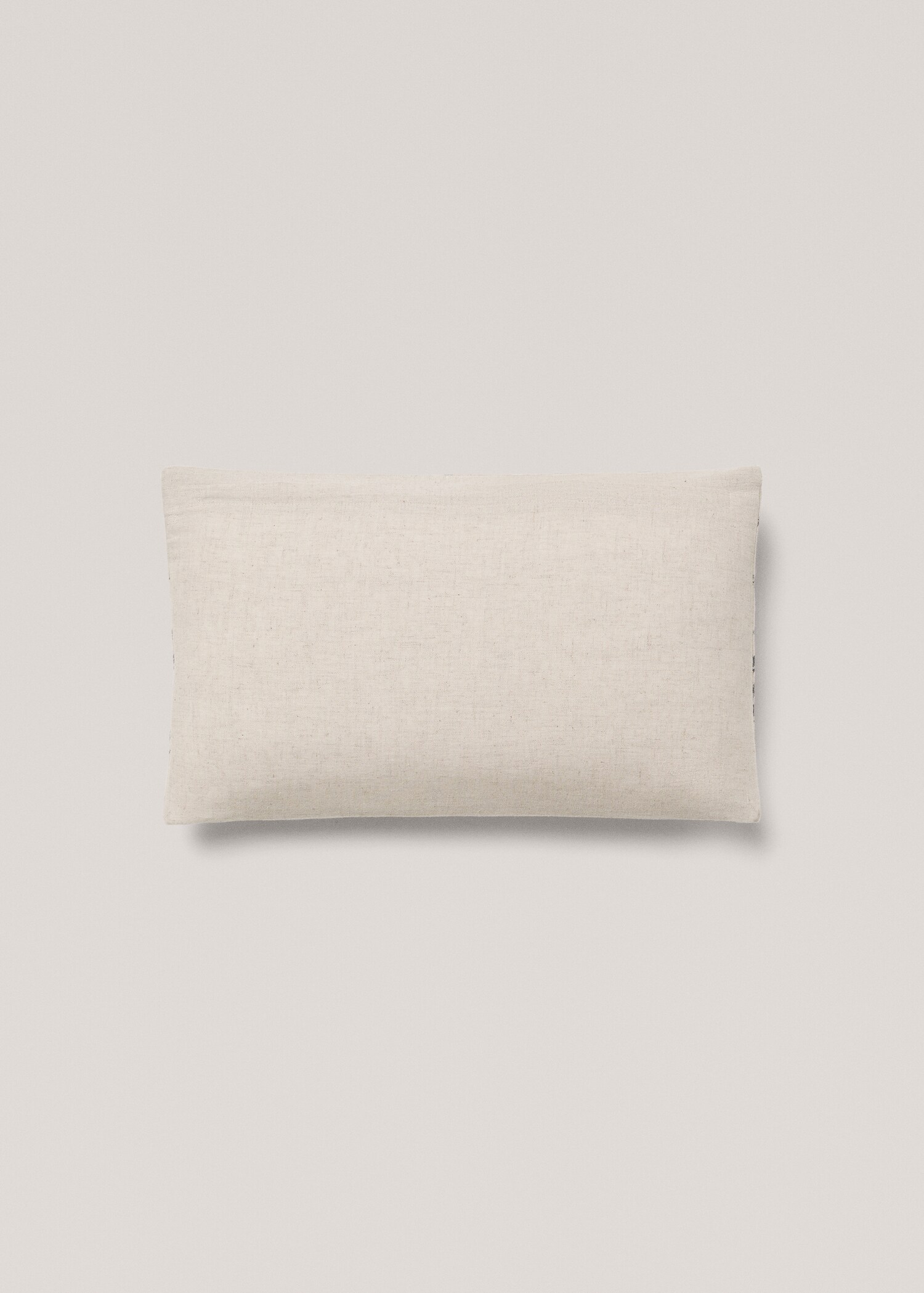 Cotton linen floral cushion cover 30x50cm - Details of the article 1