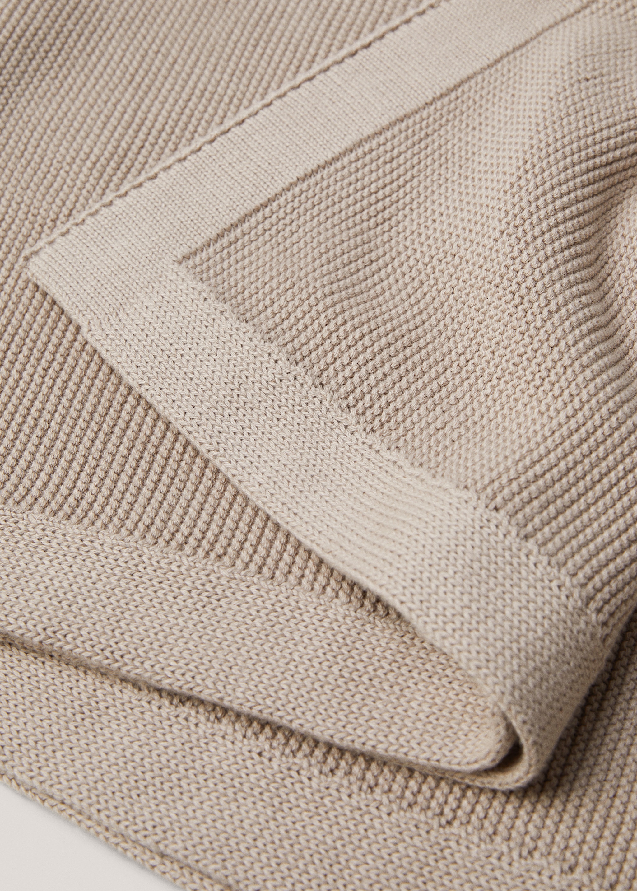 Ribbed cotton blanket 130x180cm - Details of the article 2