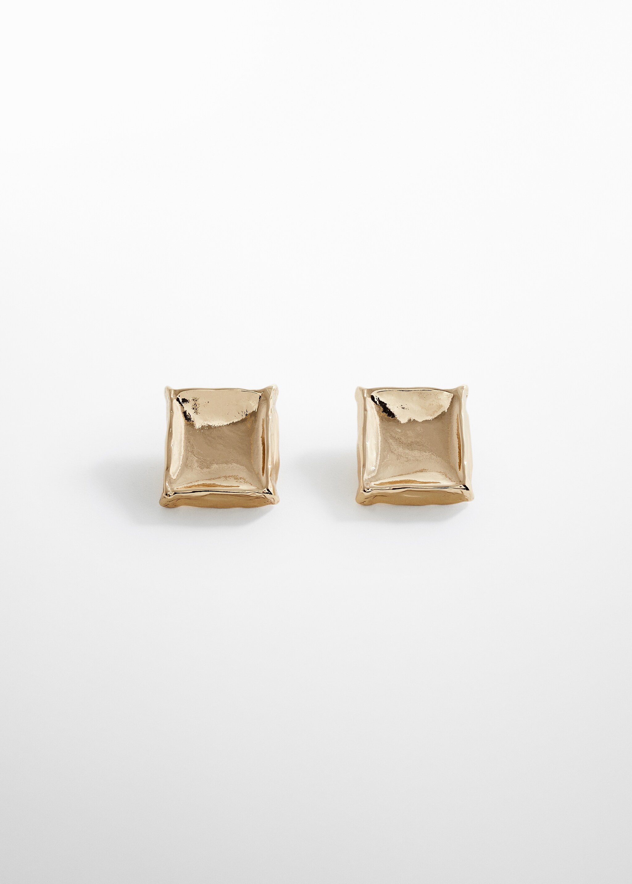 Textured square earrings - Article without model