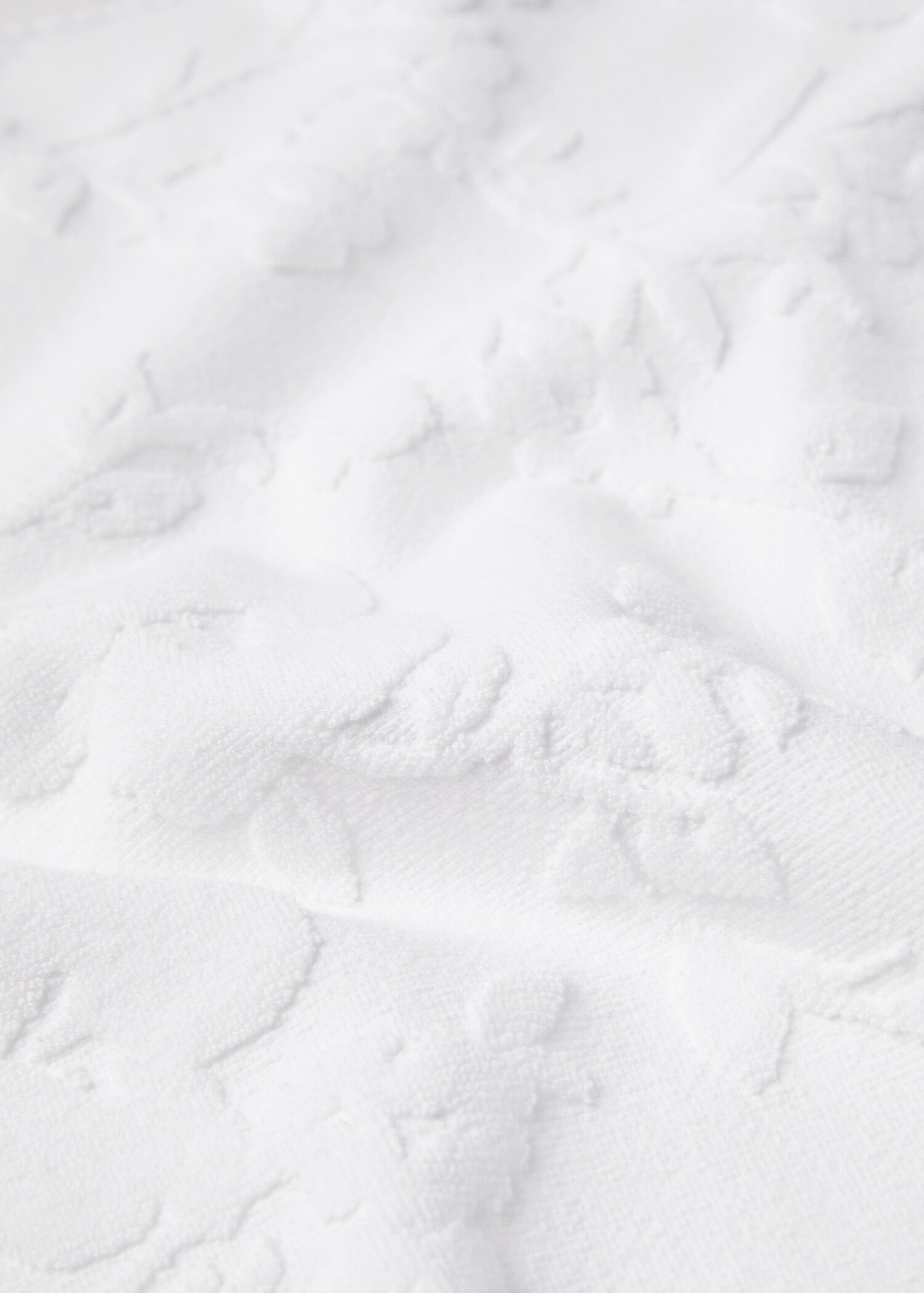 Flower jacquard bath mat 19x27 in - Details of the article 1