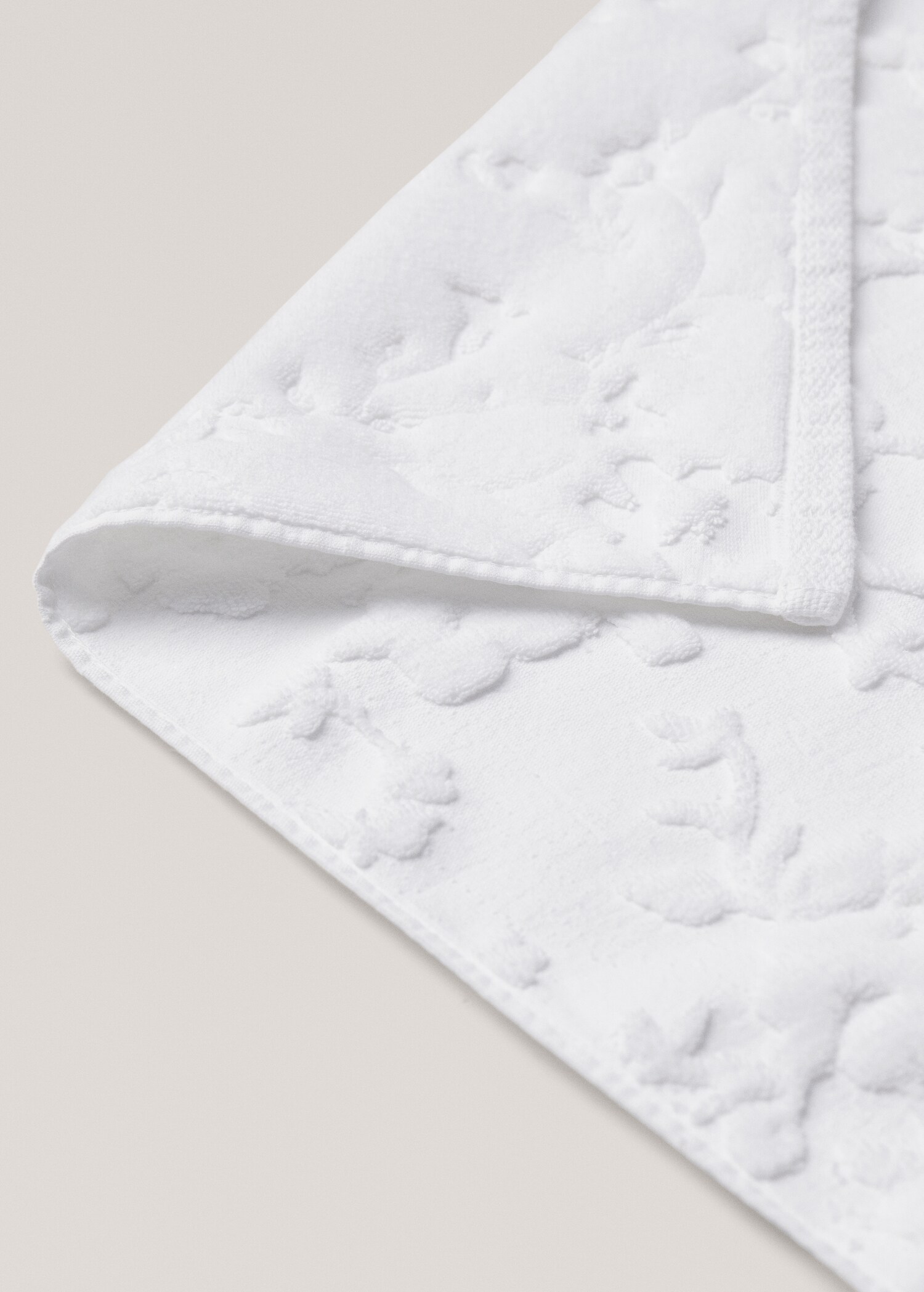 Flower jacquard bath mat 19x27 in - Details of the article 2