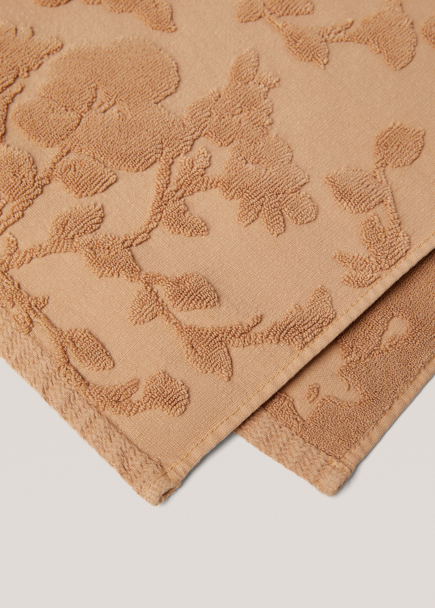 Flower jacquard bath mat 19x27 in - Details of the article 1