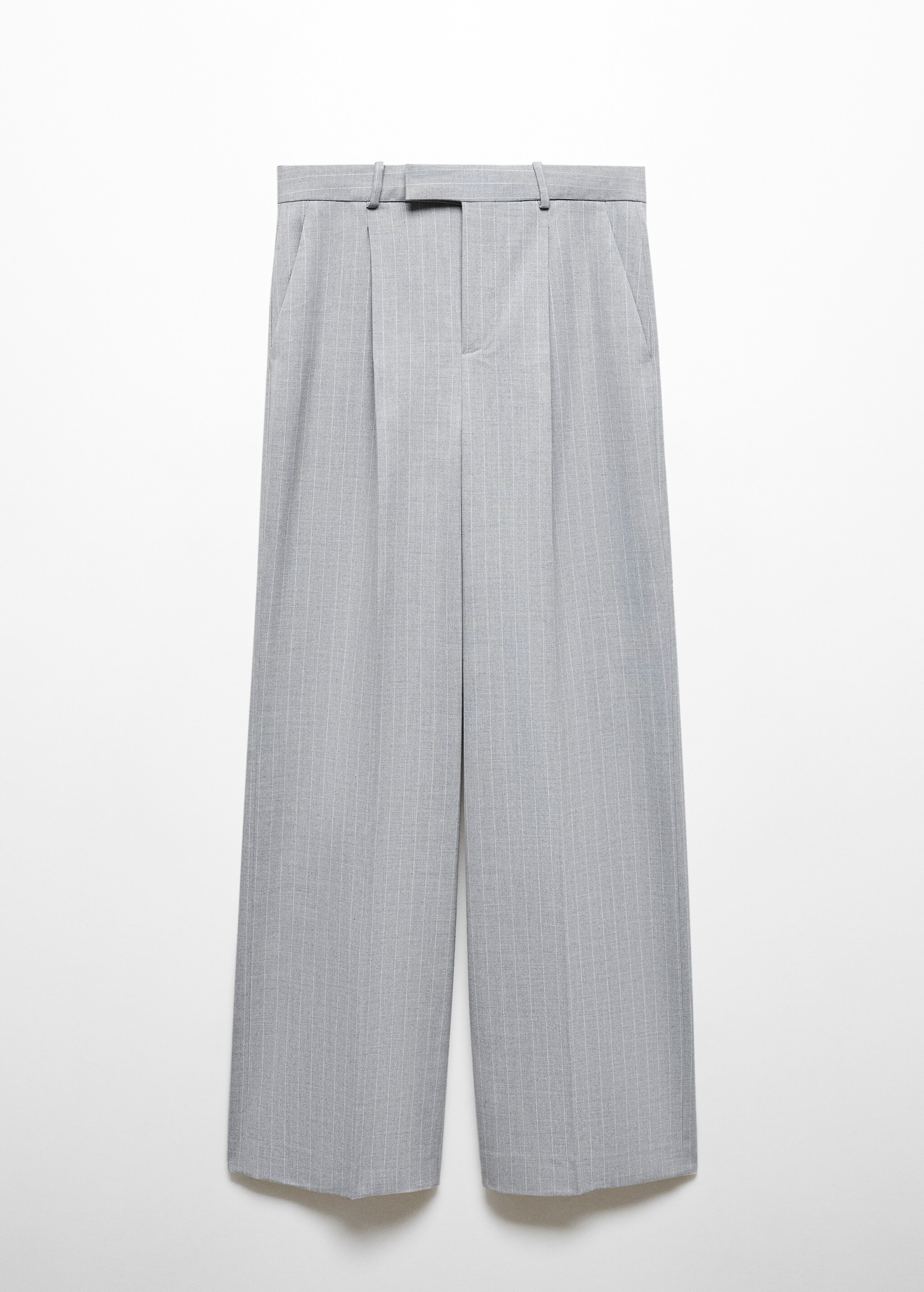 İnce çizgili kumaş pantolon - Modelsiz ürün