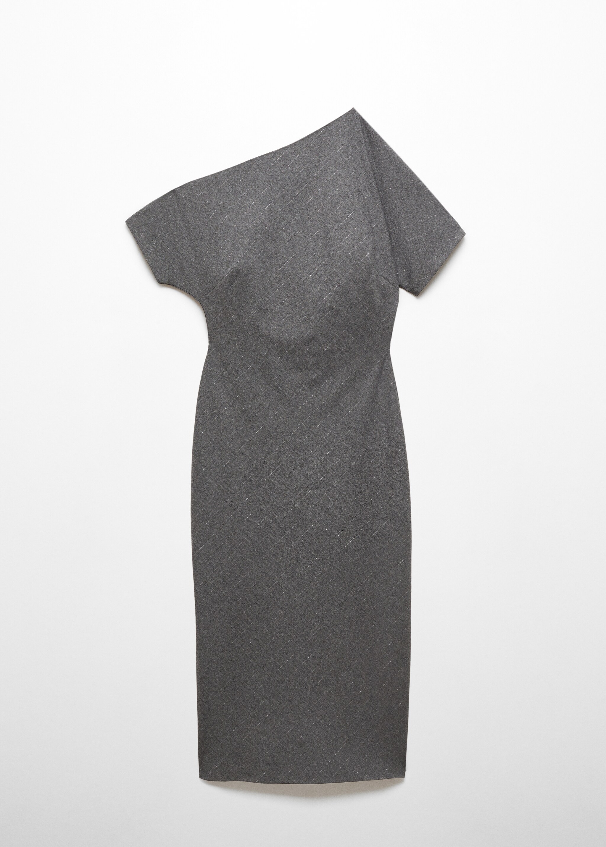 Асимметричное платье с боковым разрезом - Изделие без модели