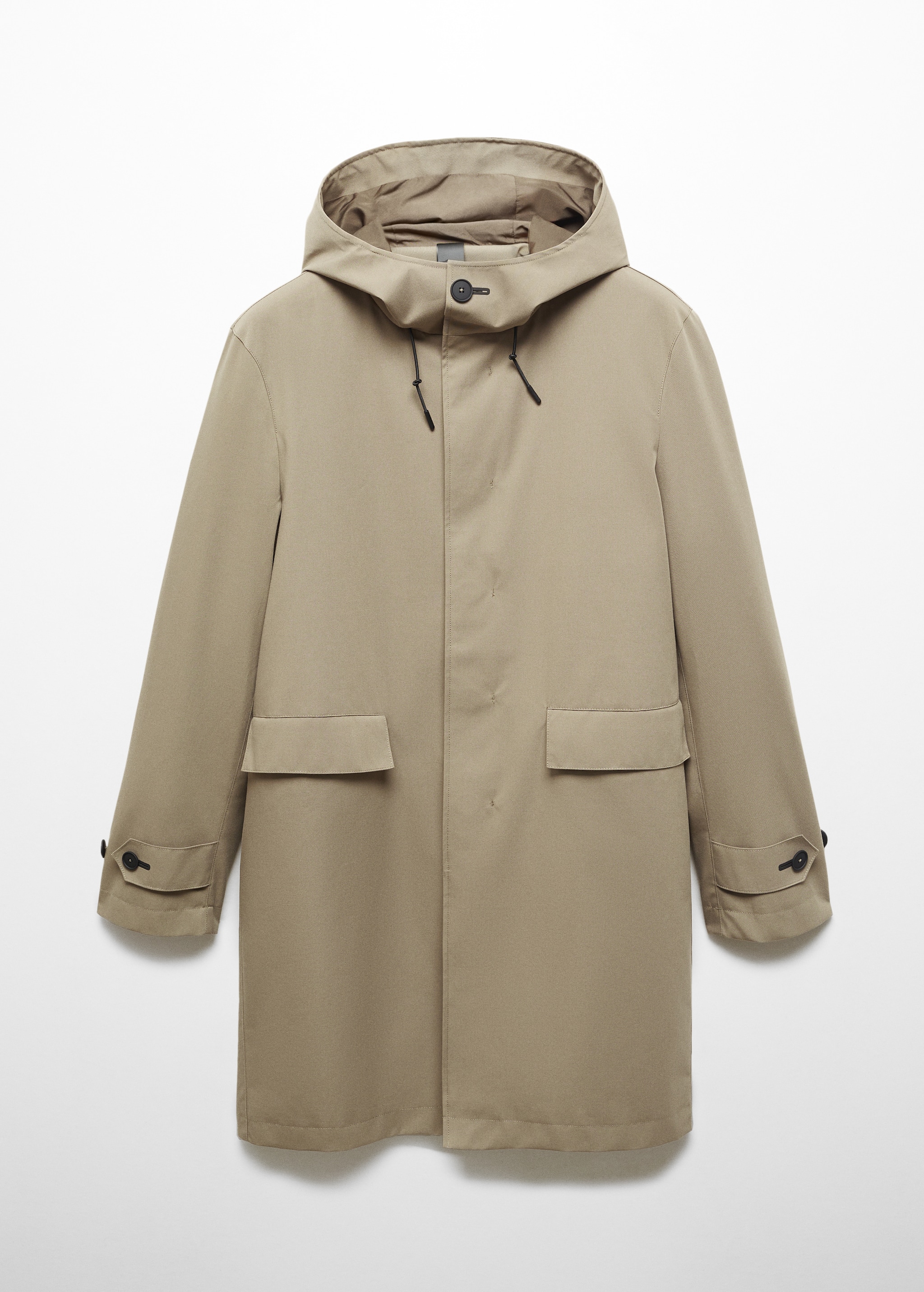 Water-repellent hooded parka - Article without model