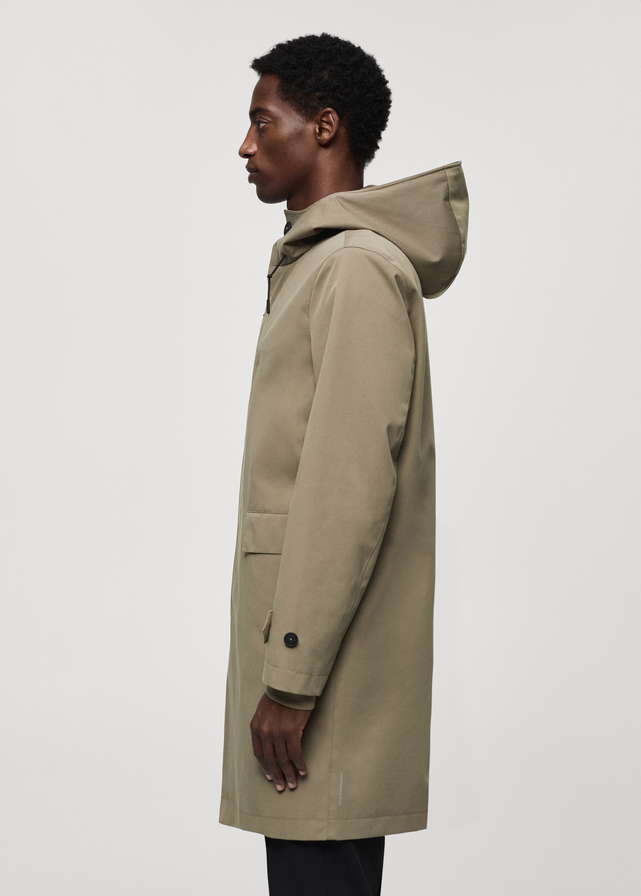 Water-repellent hooded parka - Details of the article 2