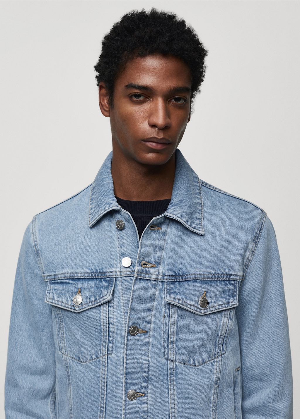 Jacket denim men hot sale
