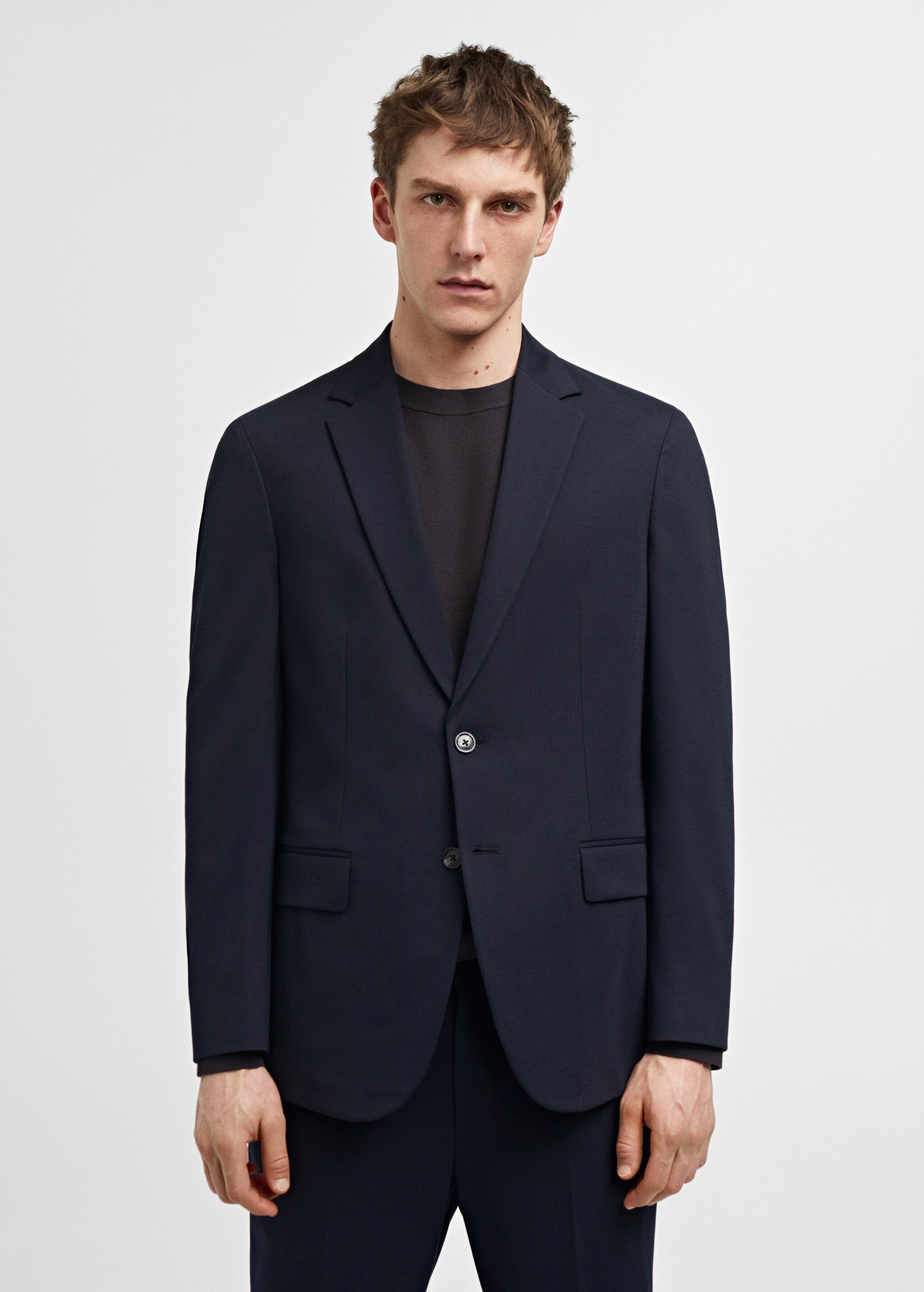 Slim-fit suit jacket - Medium plane