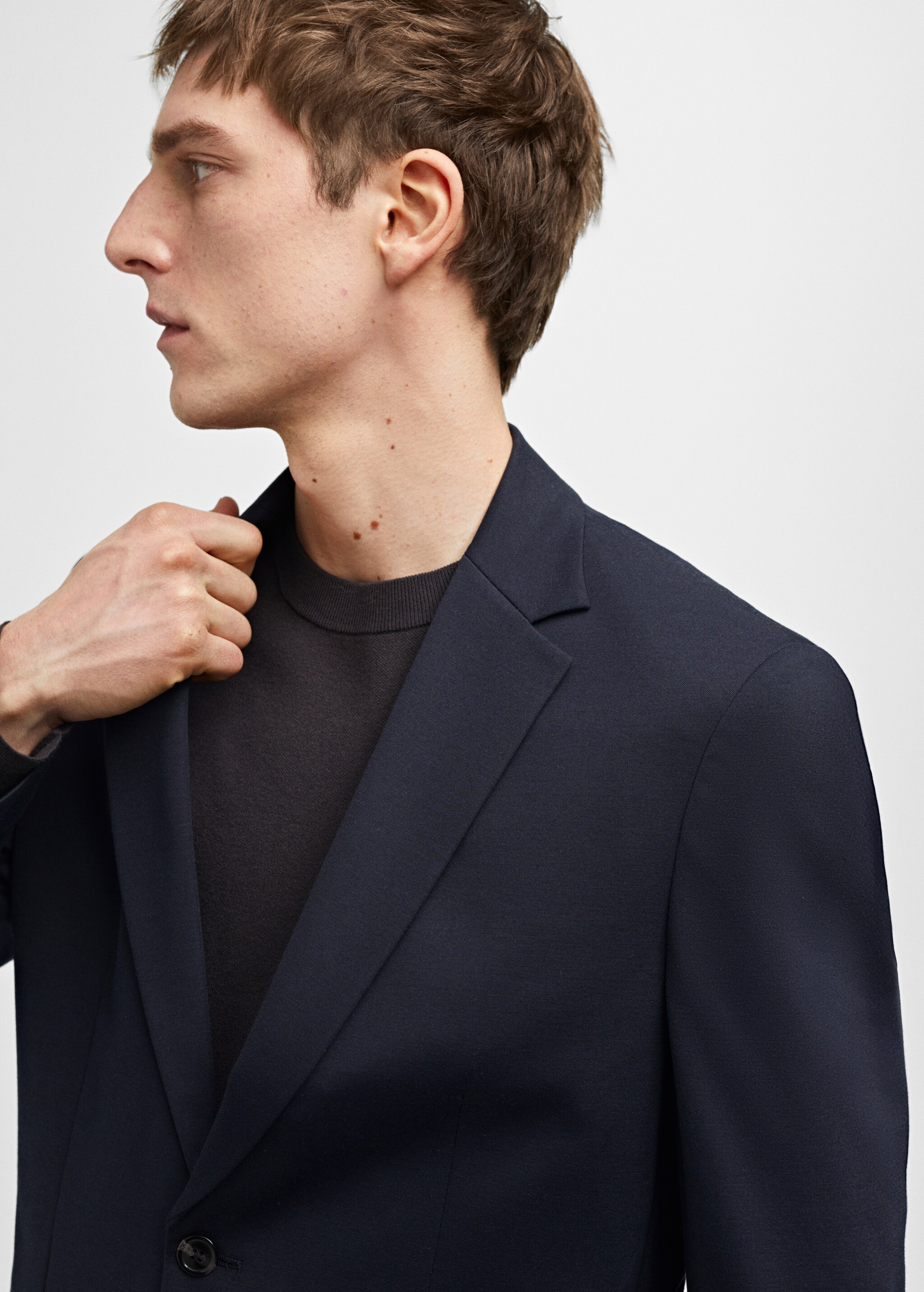 Slim-fit suit jacket - Details of the article 1