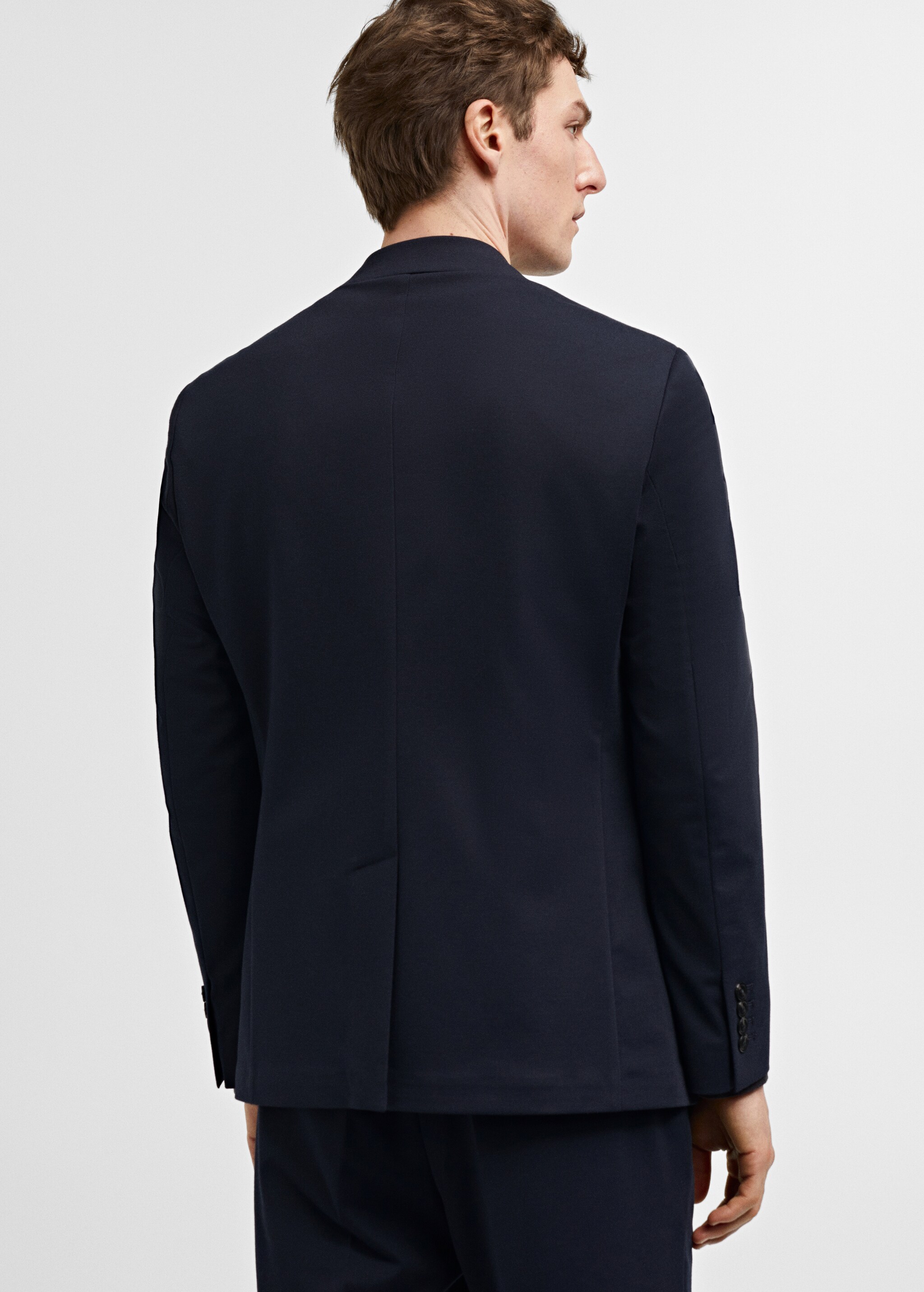 Костюмный пиджак slim fit - Обратная сторона изделия