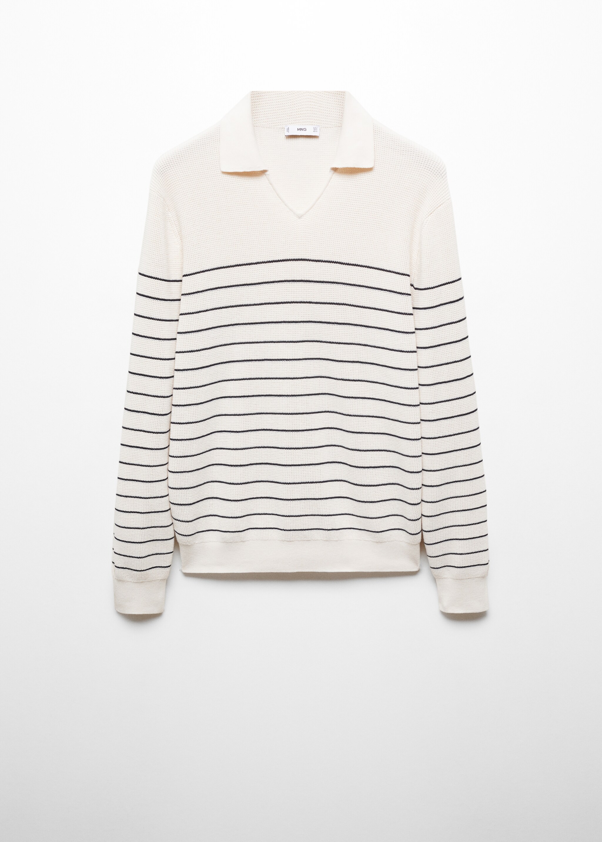 Striped polo-style sweater - Article without model