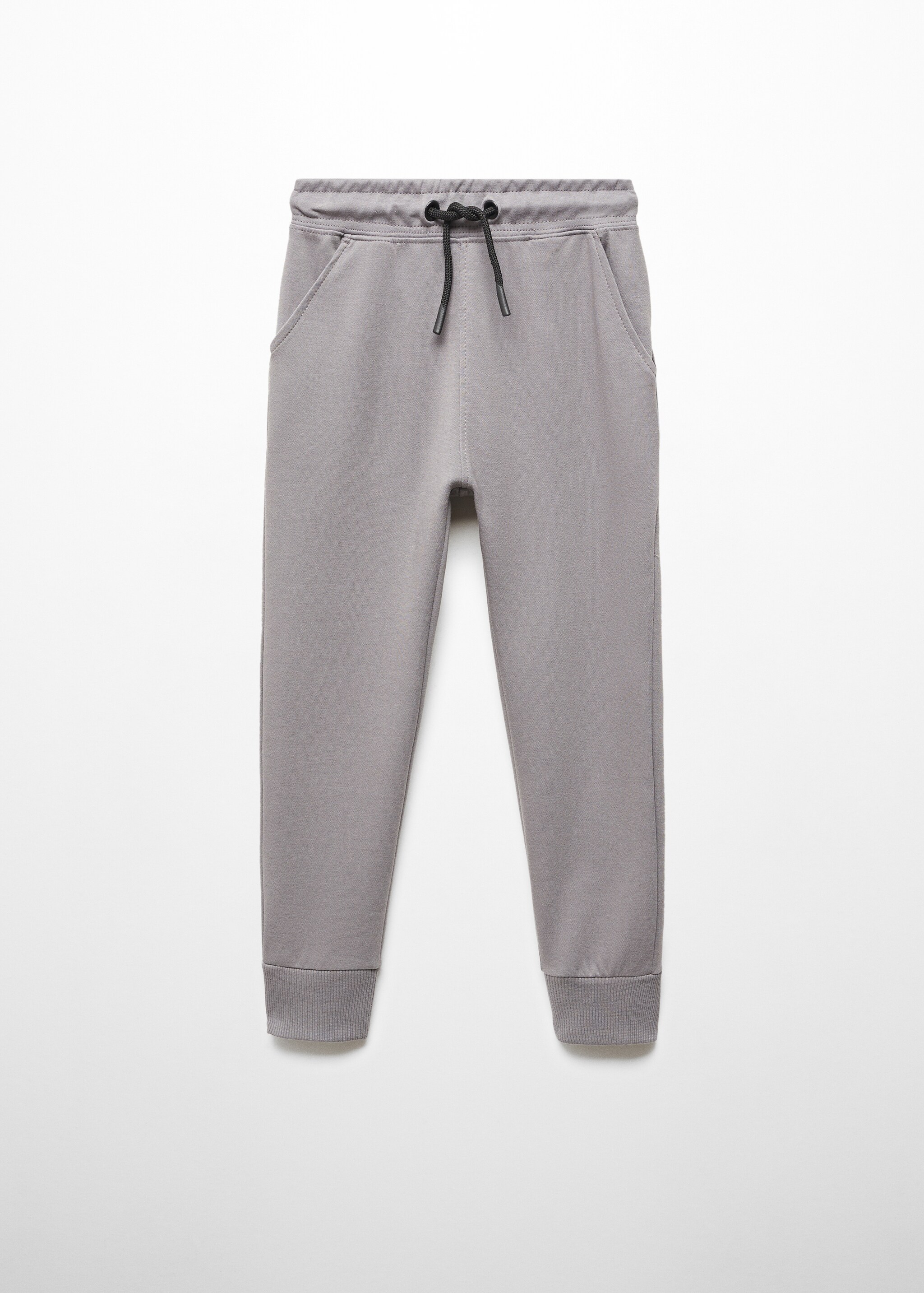 Plush-cotton jogger trousers - Article without model