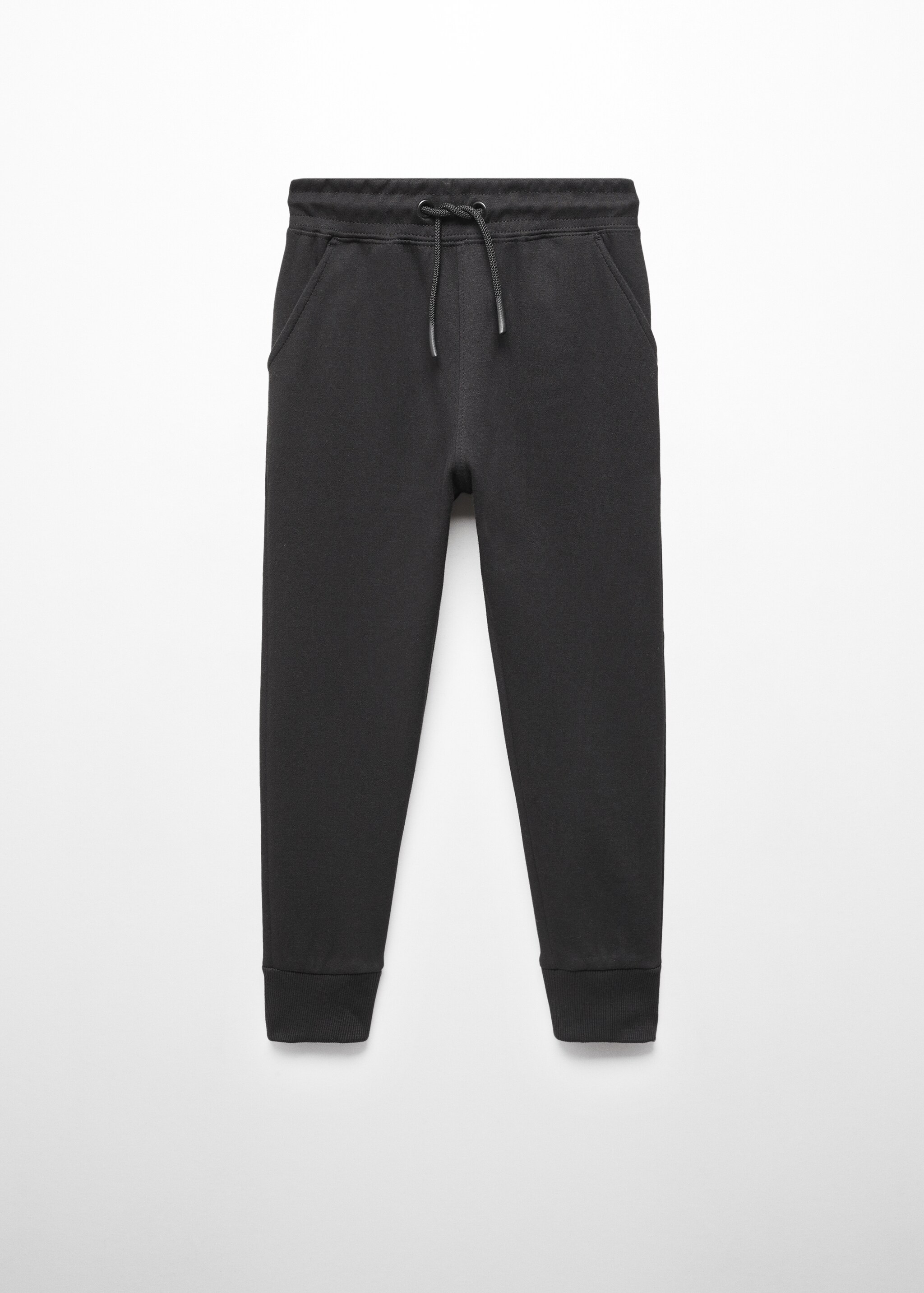 Plush-cotton jogger trousers - Article without model