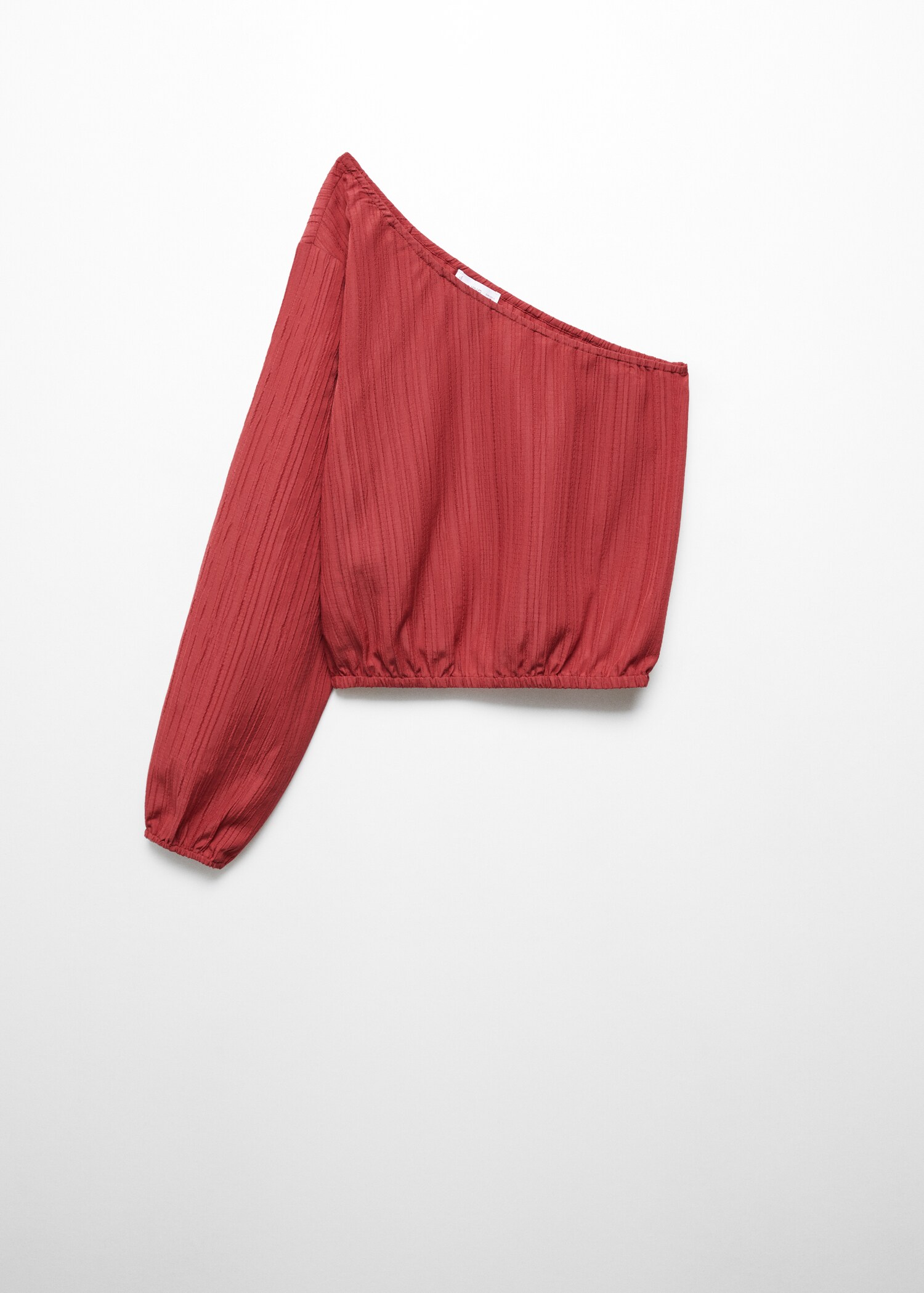 Textured asymmetrical blouse - Article without model