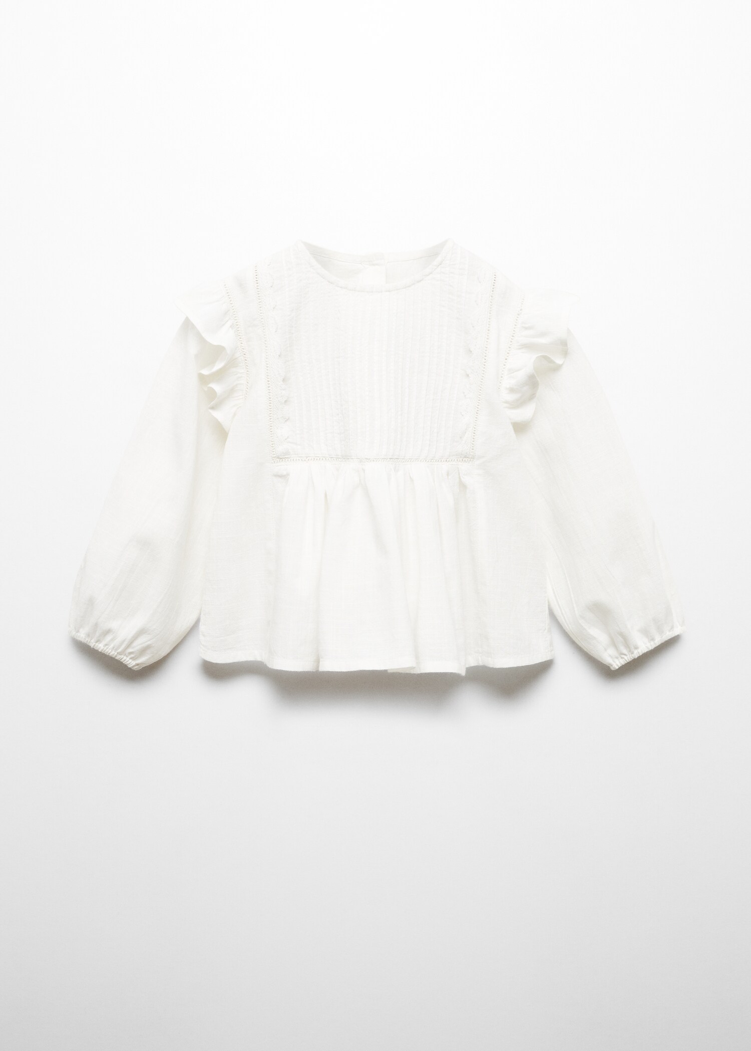 Ruffled cotton blouse - Article without model