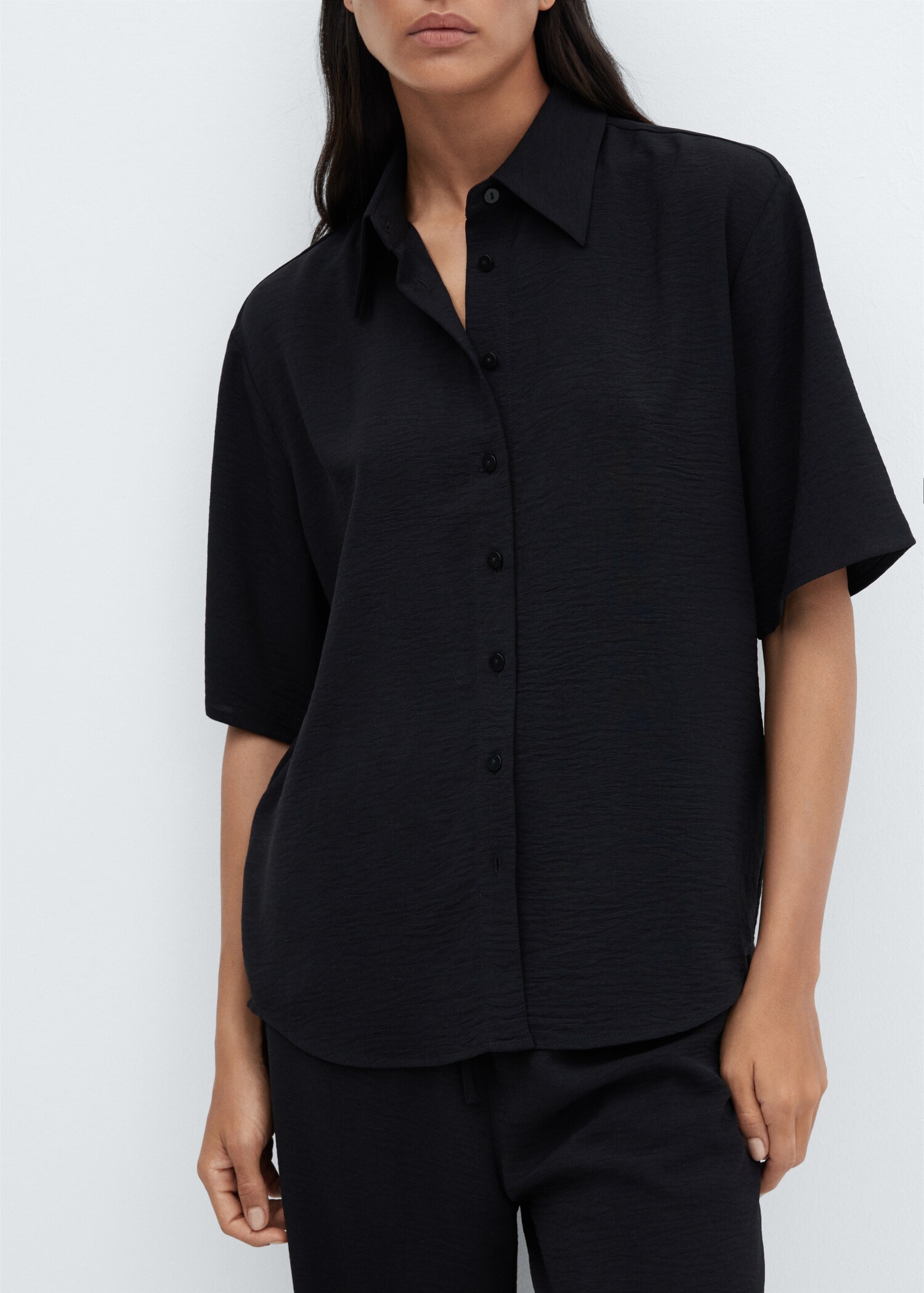 Short-sleeve button-down shirt - Medium plane