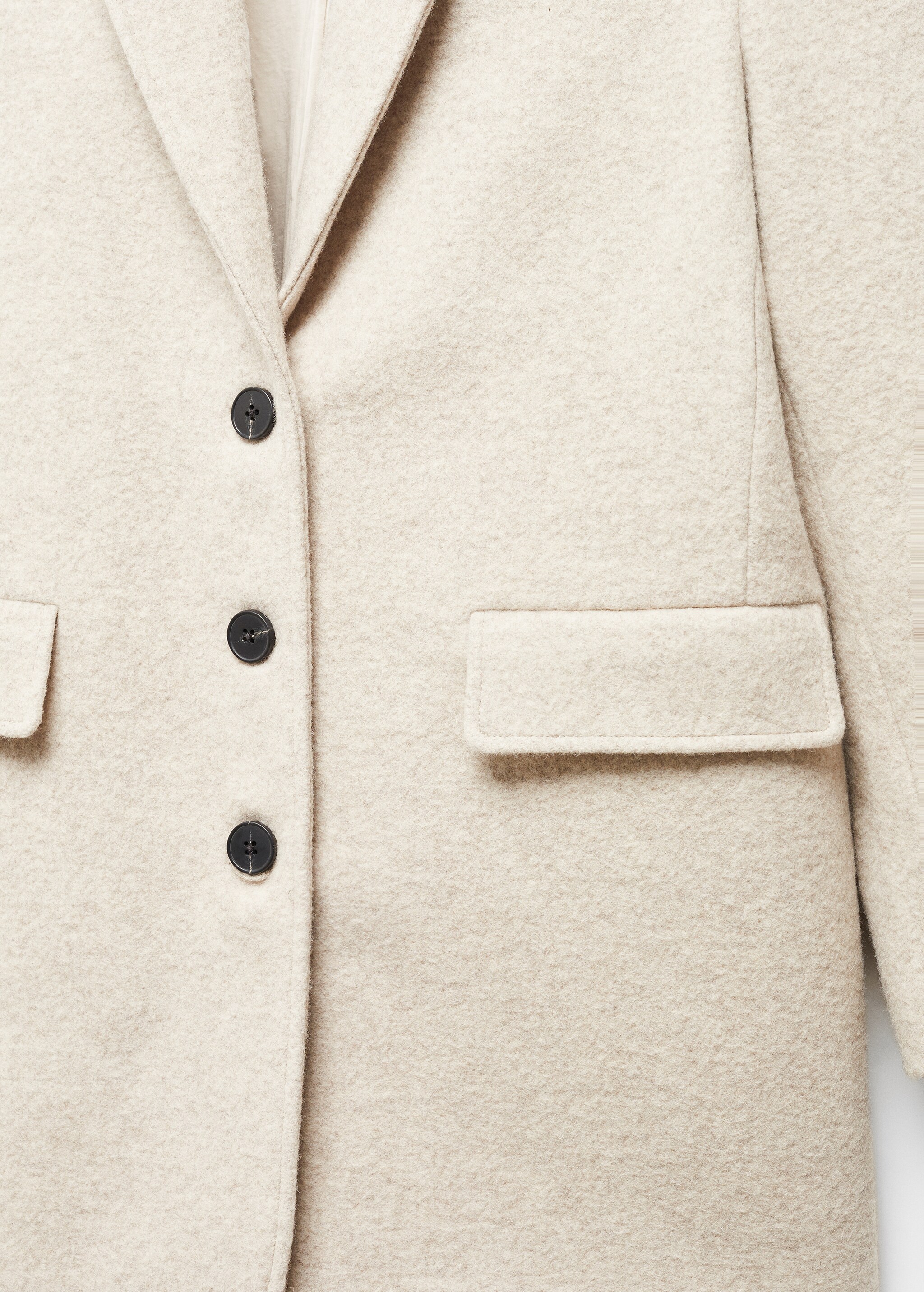 Oversized 100% wool coat - Details of the article 8