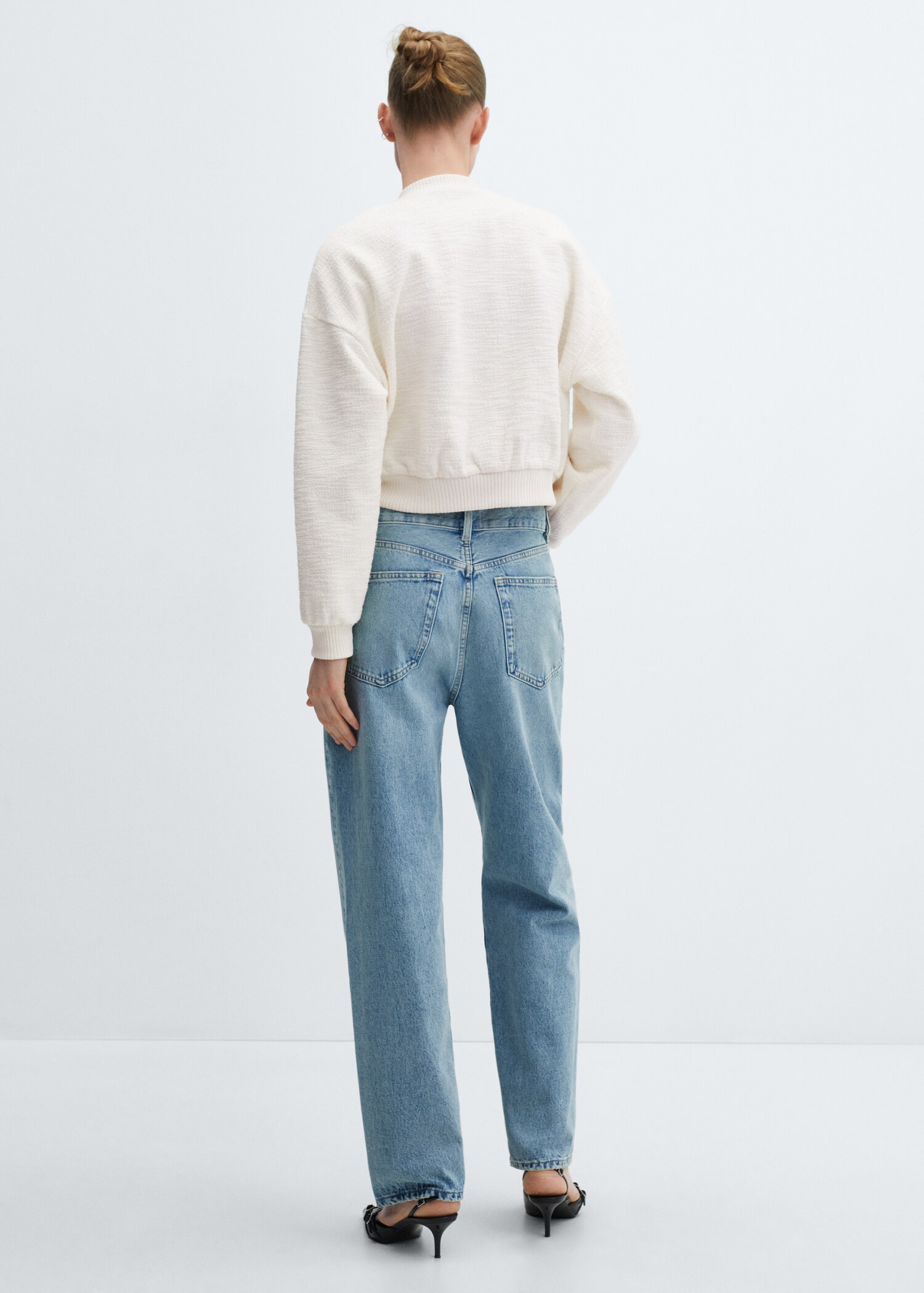Casaco bomber de tweed - Verso do artigo
