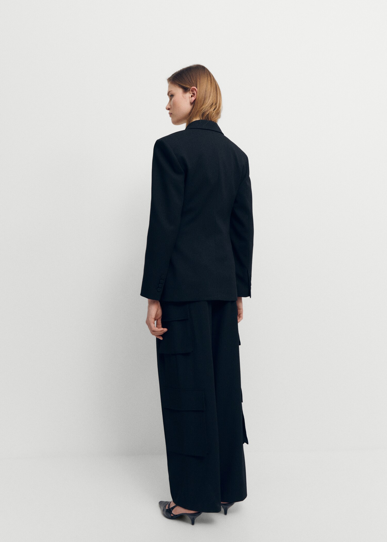 Pleated cargo trousers - Reverse of the article