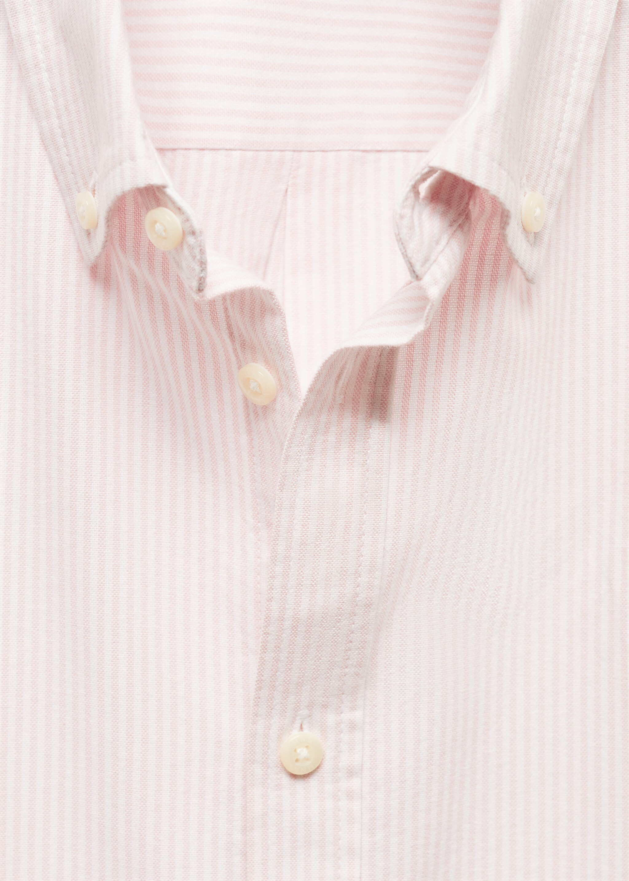 Gestreept unisex Oxford blouse - Detail van het artikel 8