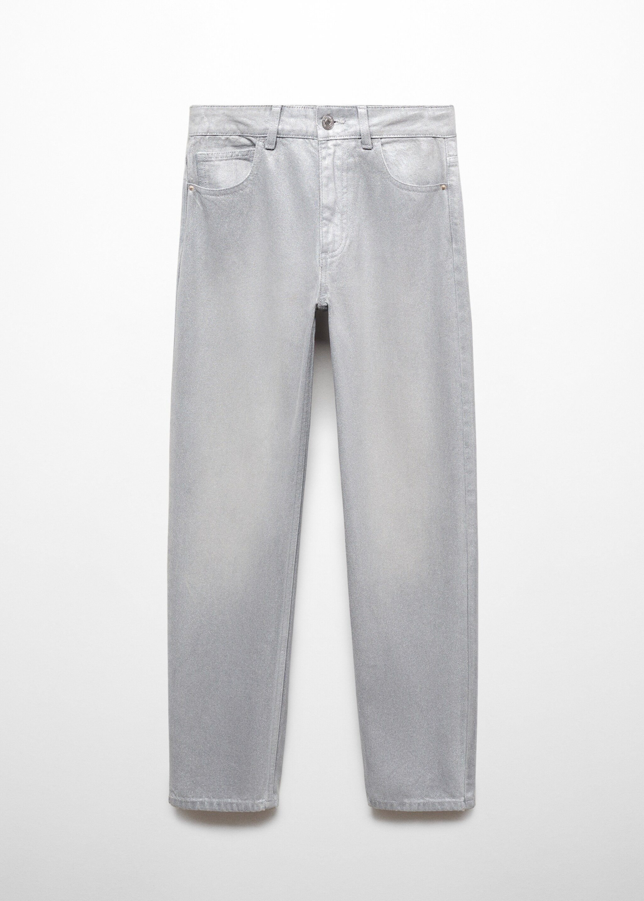 Regular Fit-Jeans in Metall-Optik - Artikel ohne Model