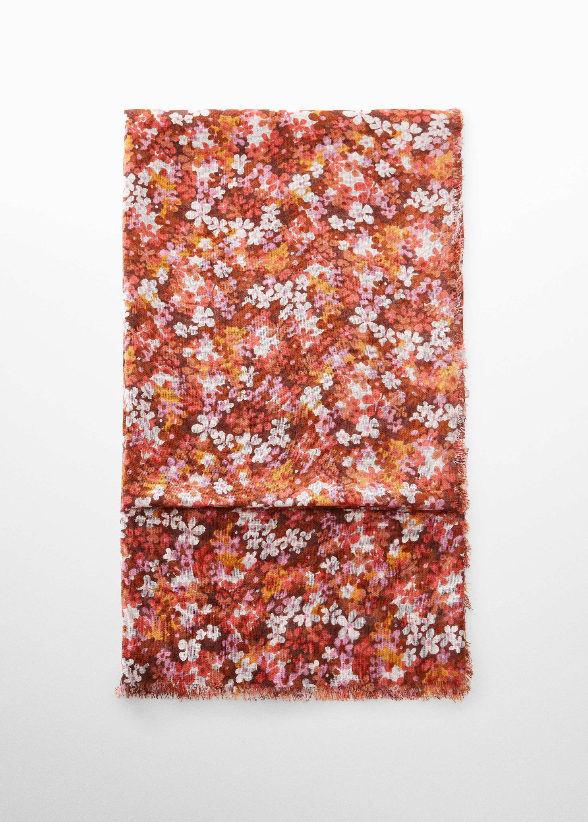 Schal mit Blumendruck - Artikel ohne Model