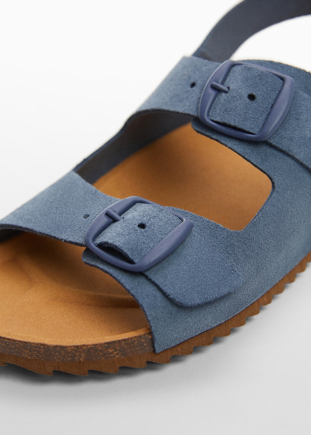 Mango stitch leather sandals clearance