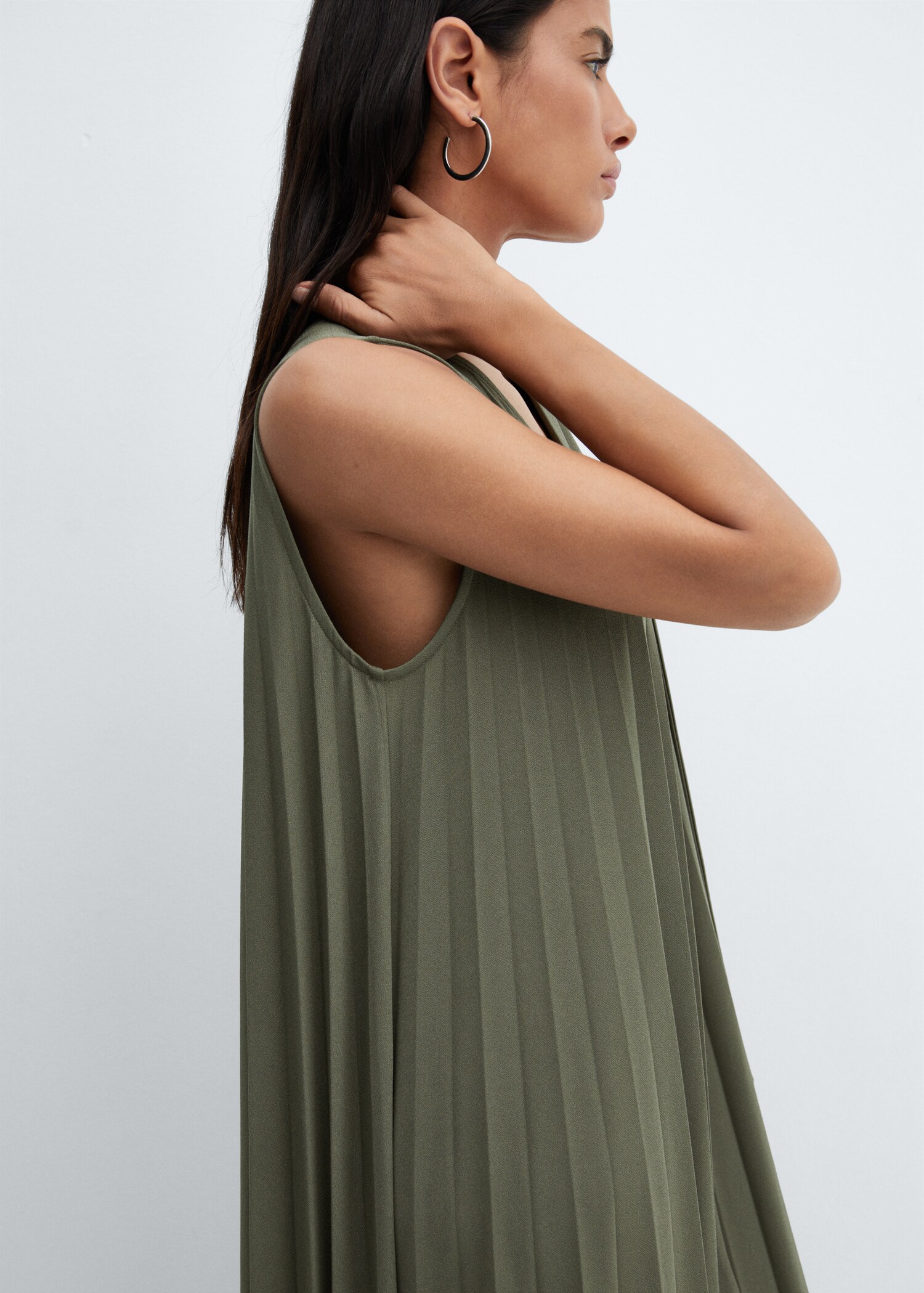 Pleated midi dress - Details of the article 2